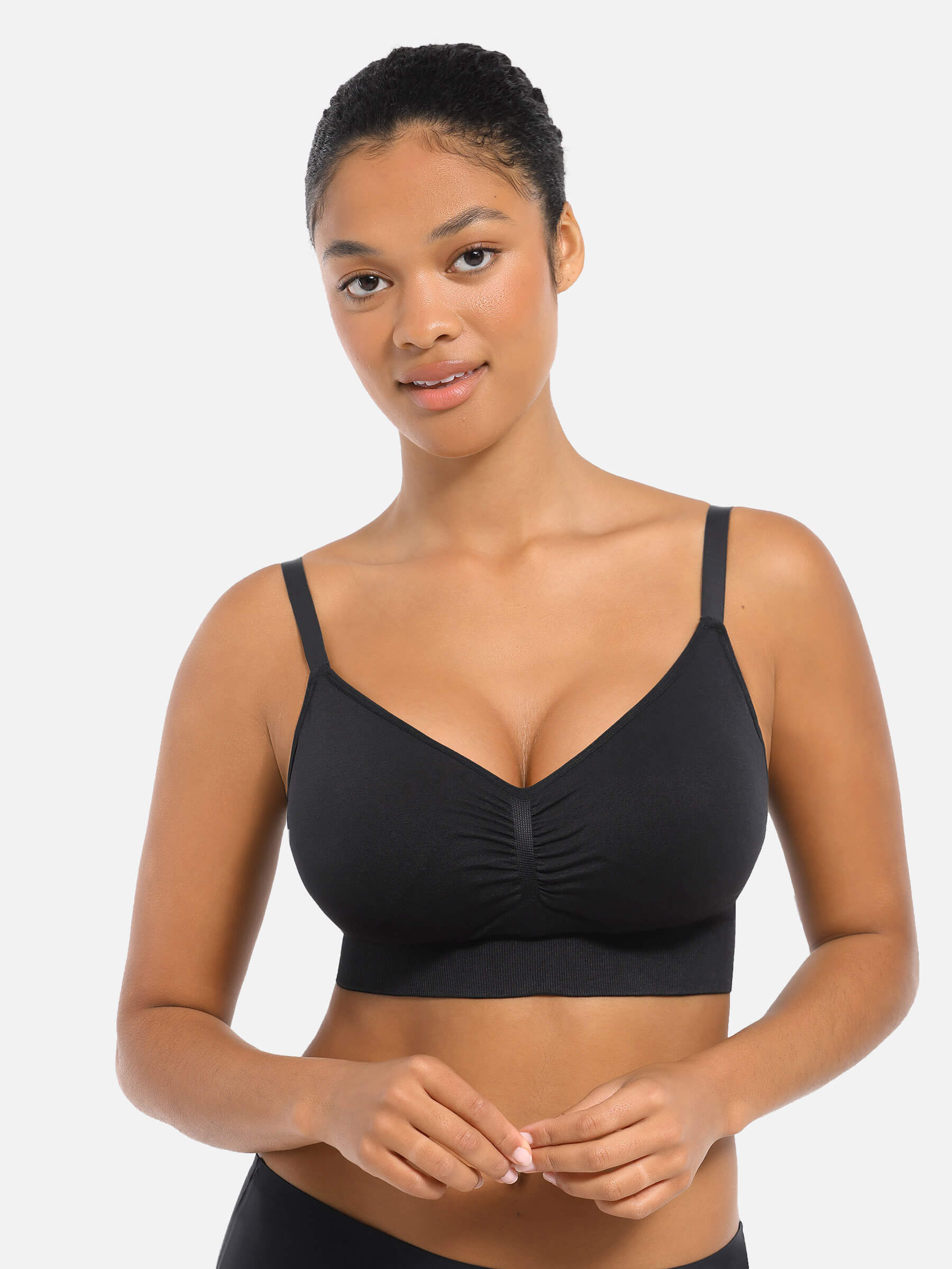 Feelingirl Seamless Everyday Bra with Built-In Soft Padding Bundle