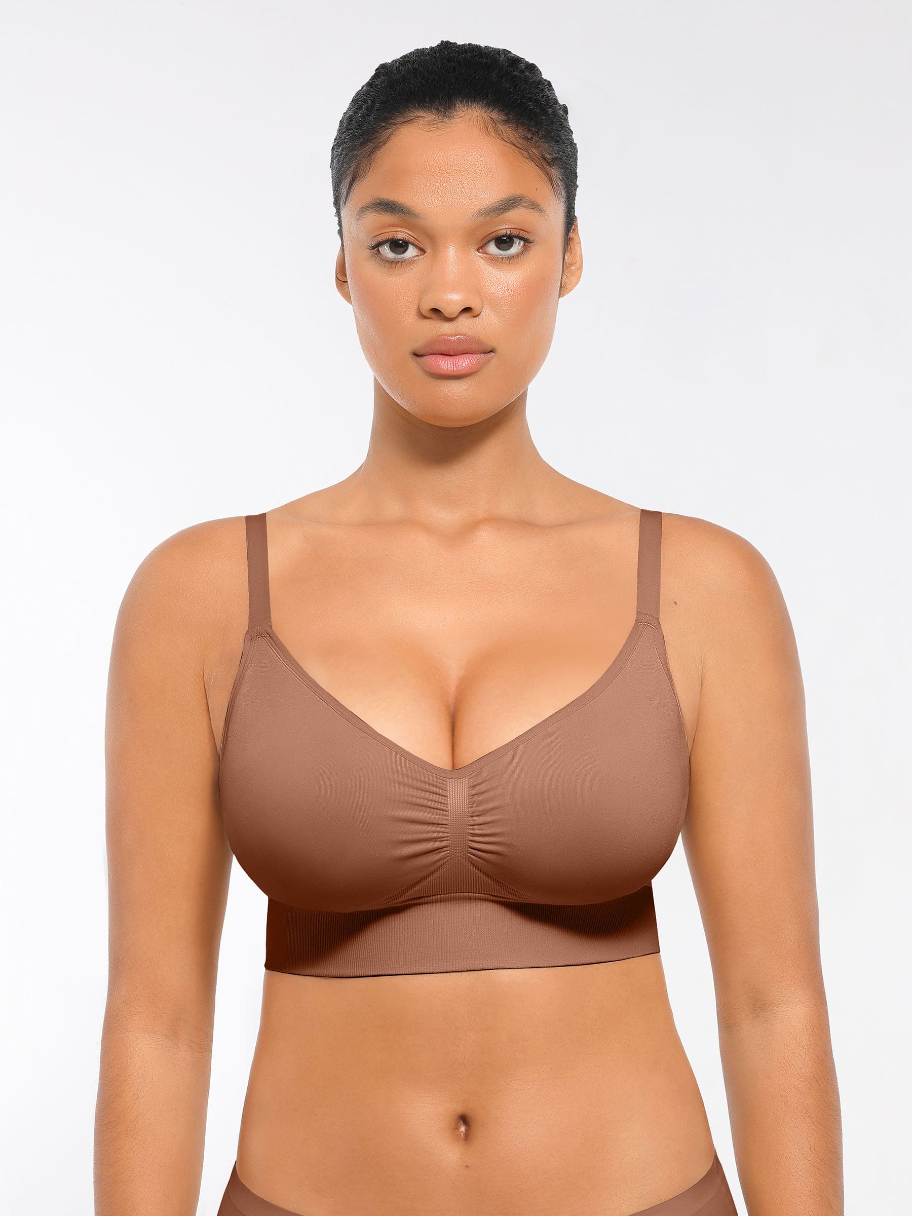 Feelingirl Seamless Everyday Bra with Built-In Soft Padding Bundle