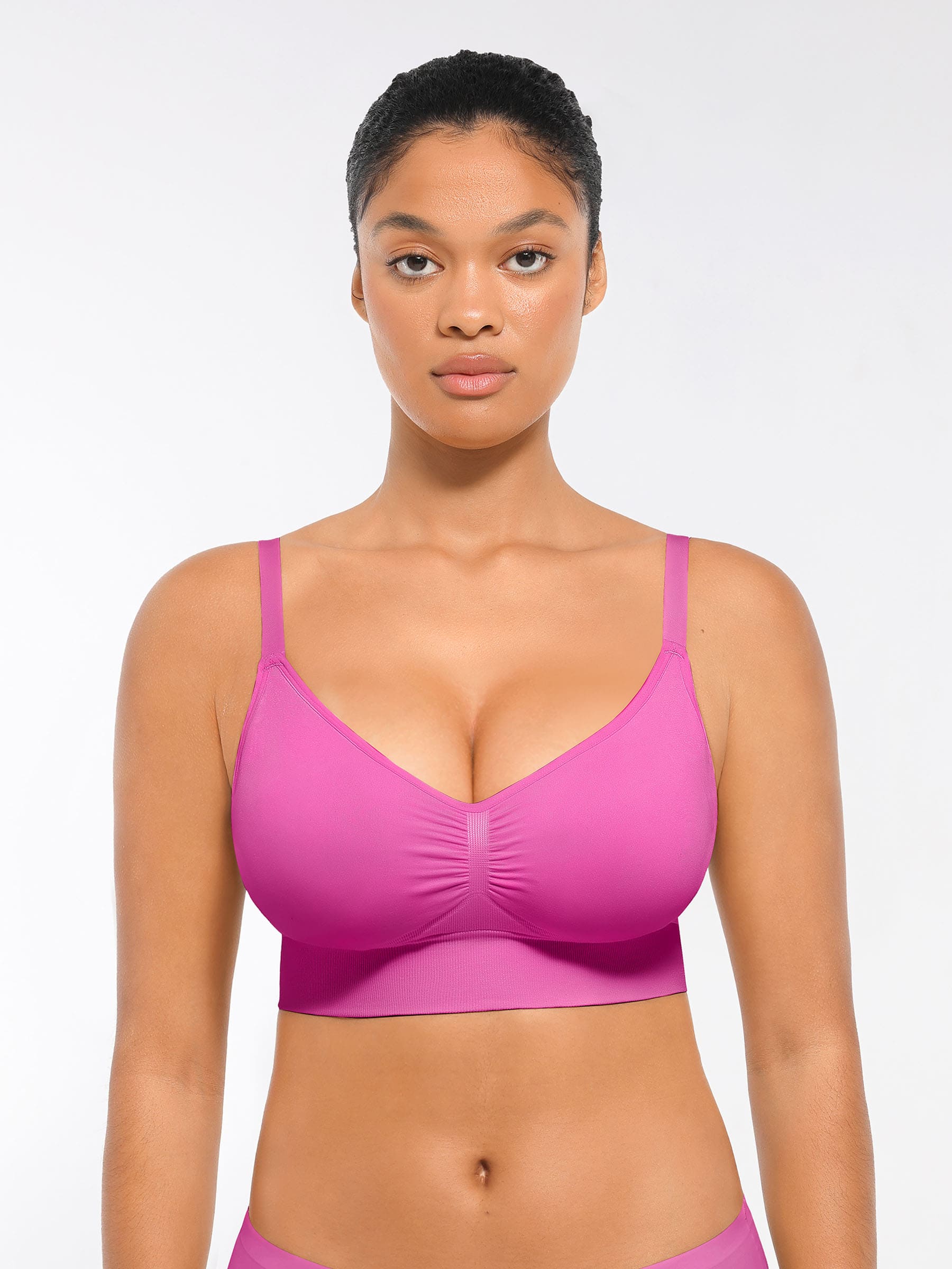 Feelingirl Seamless Everyday Bra with Built-In Soft Padding Bundle