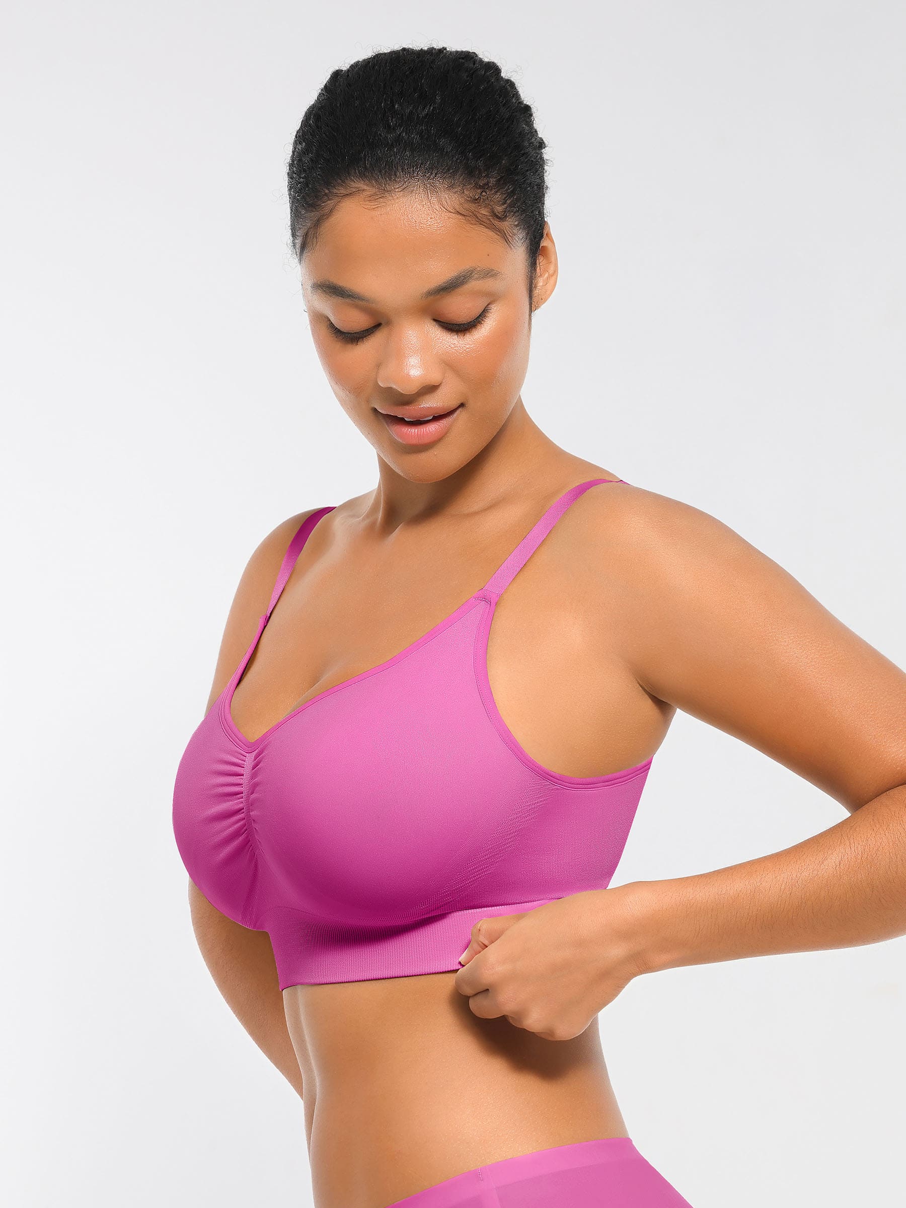 Feelingirl Seamless Everyday Bra with Built-In Soft Padding Bundle