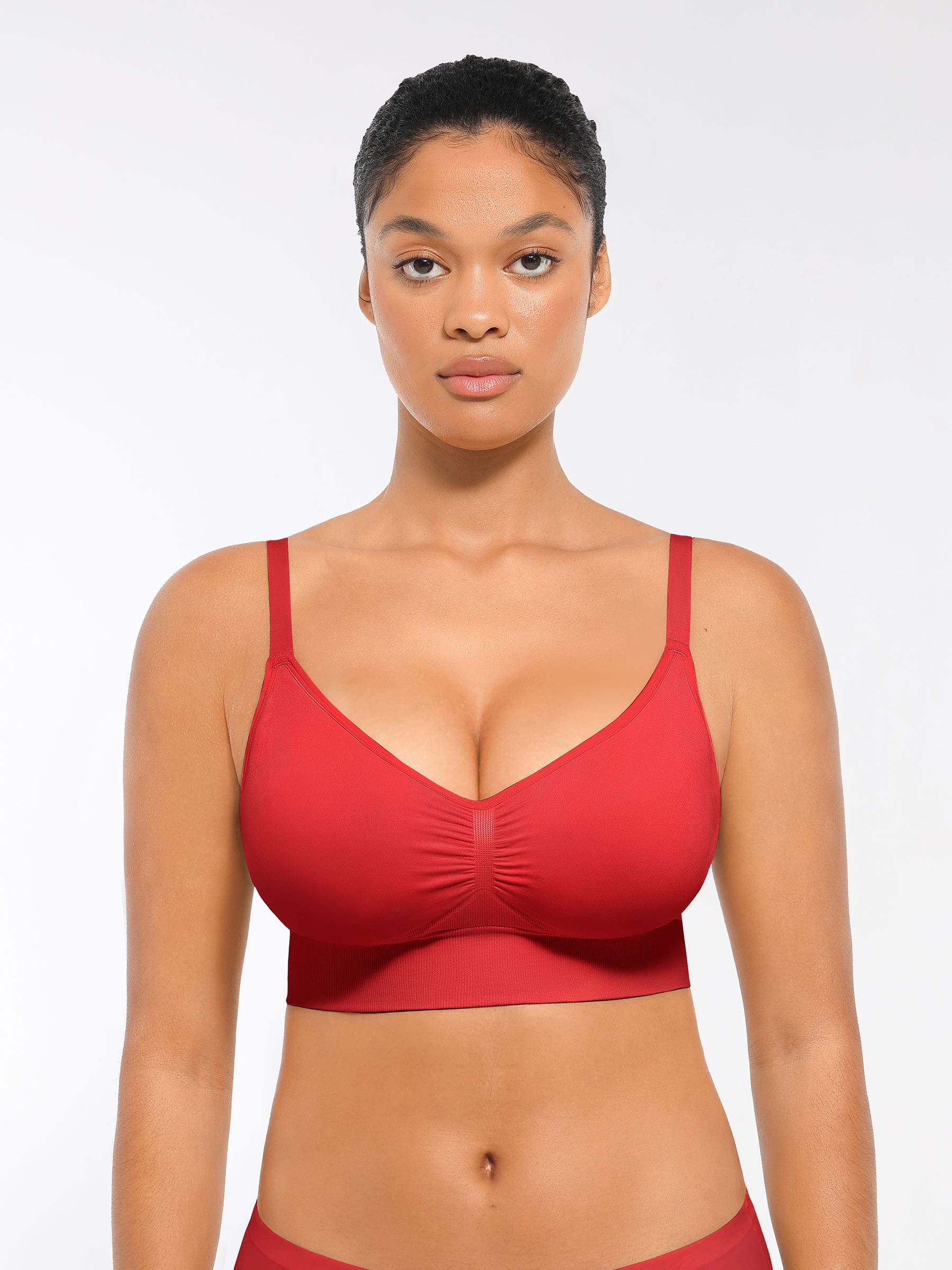 Feelingirl Seamless Everyday Bra with Built-In Soft Padding Bundle