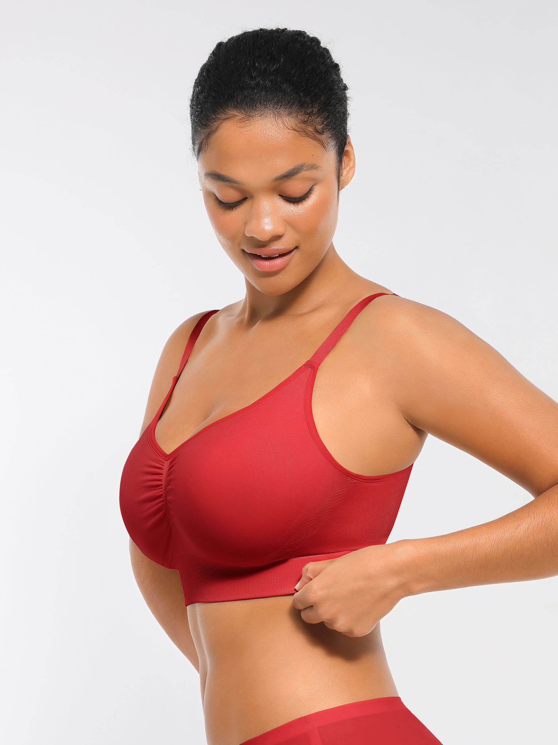 Feelingirl Seamless Everyday Bra with Built-In Soft Padding Bundle