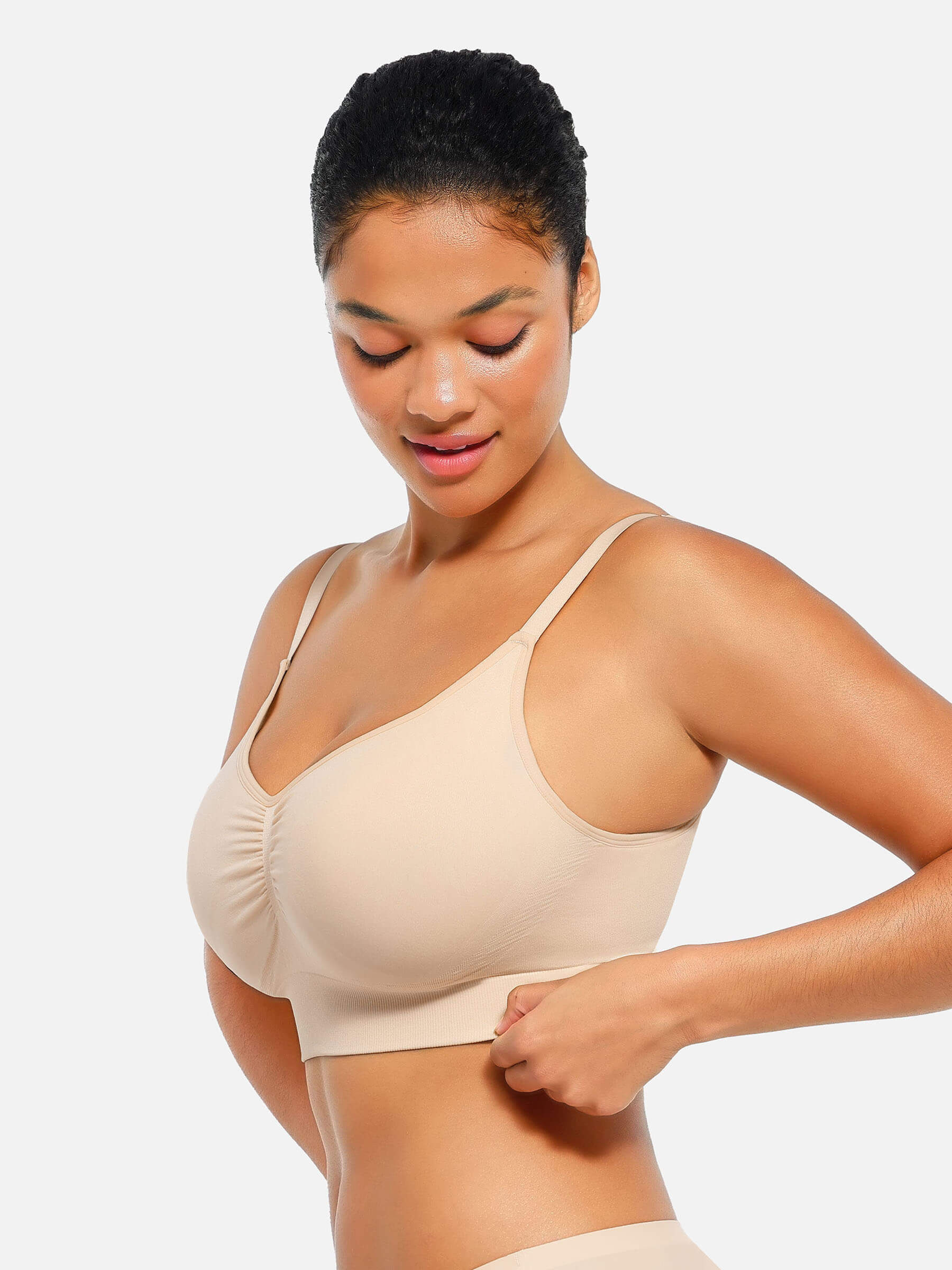 Feelingirl Seamless Everyday Bra with Built-In Soft Padding Bundle