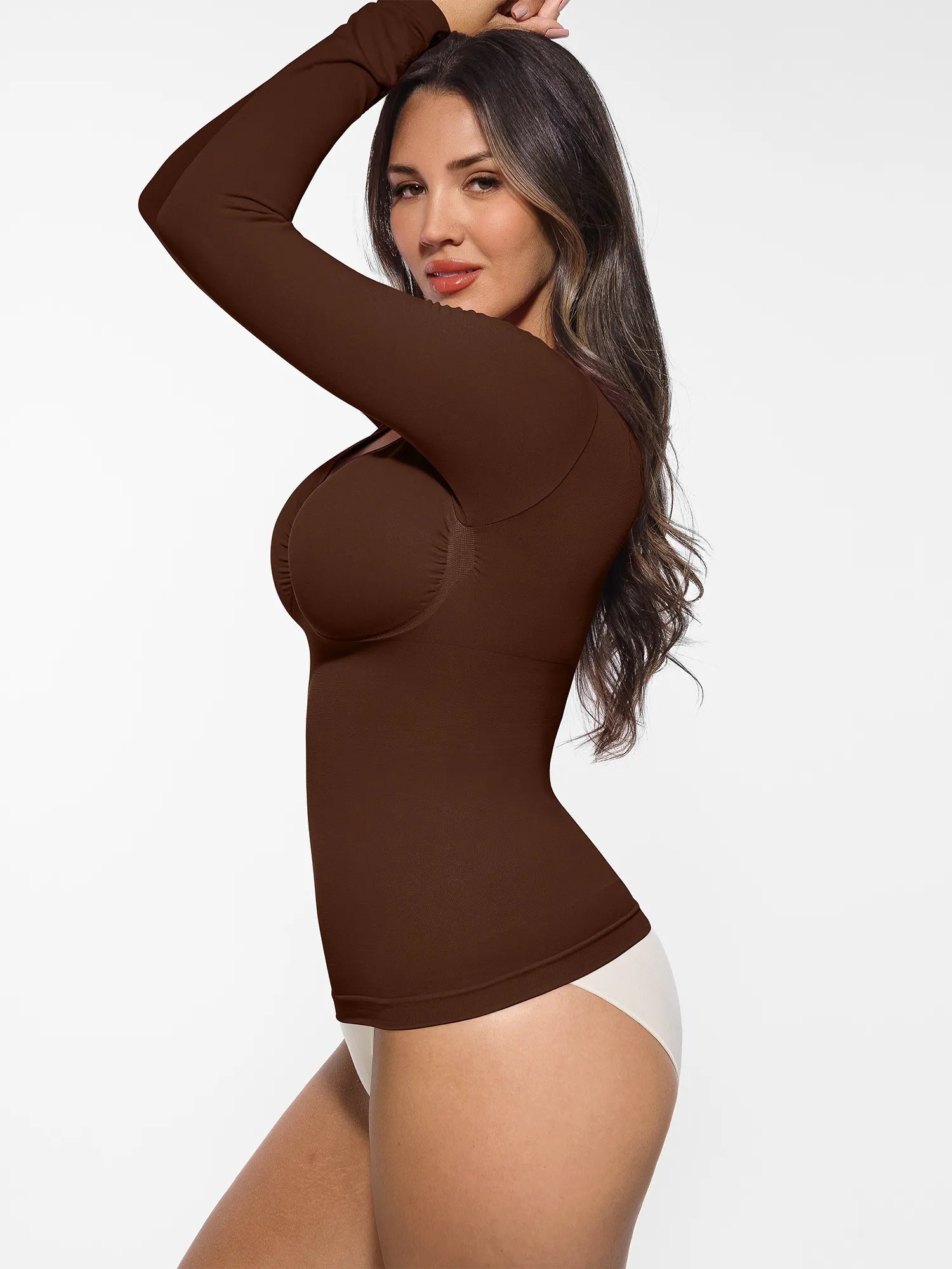 Feelingirl Seamless Long-Sleeve Everyday Shaper Top [BOGO]