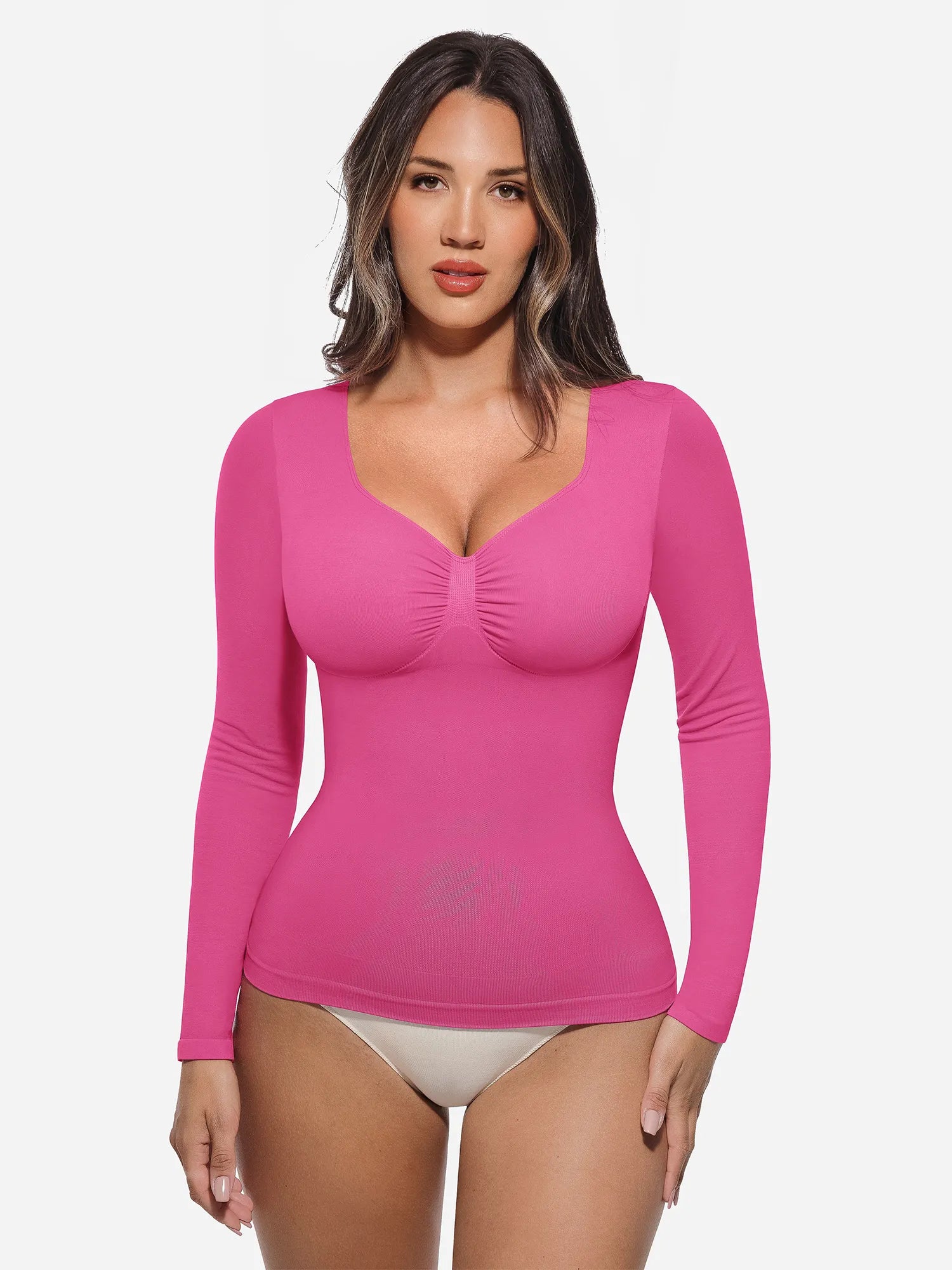 Feelingirl Seamless Long-Sleeve Everyday Shaper Top [BOGO]