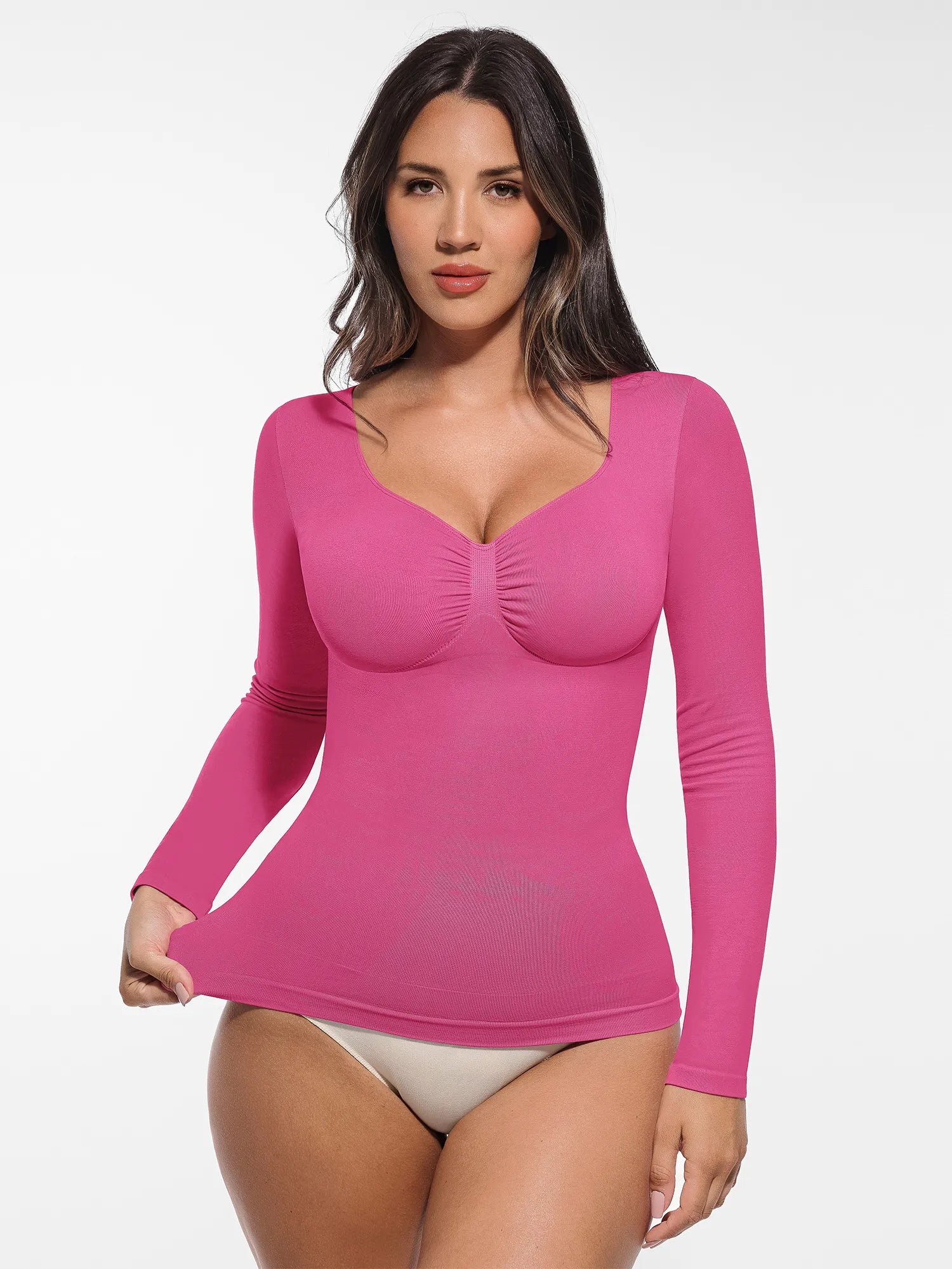 Feelingirl Seamless Long-Sleeve Everyday Shaper Top [BOGO]