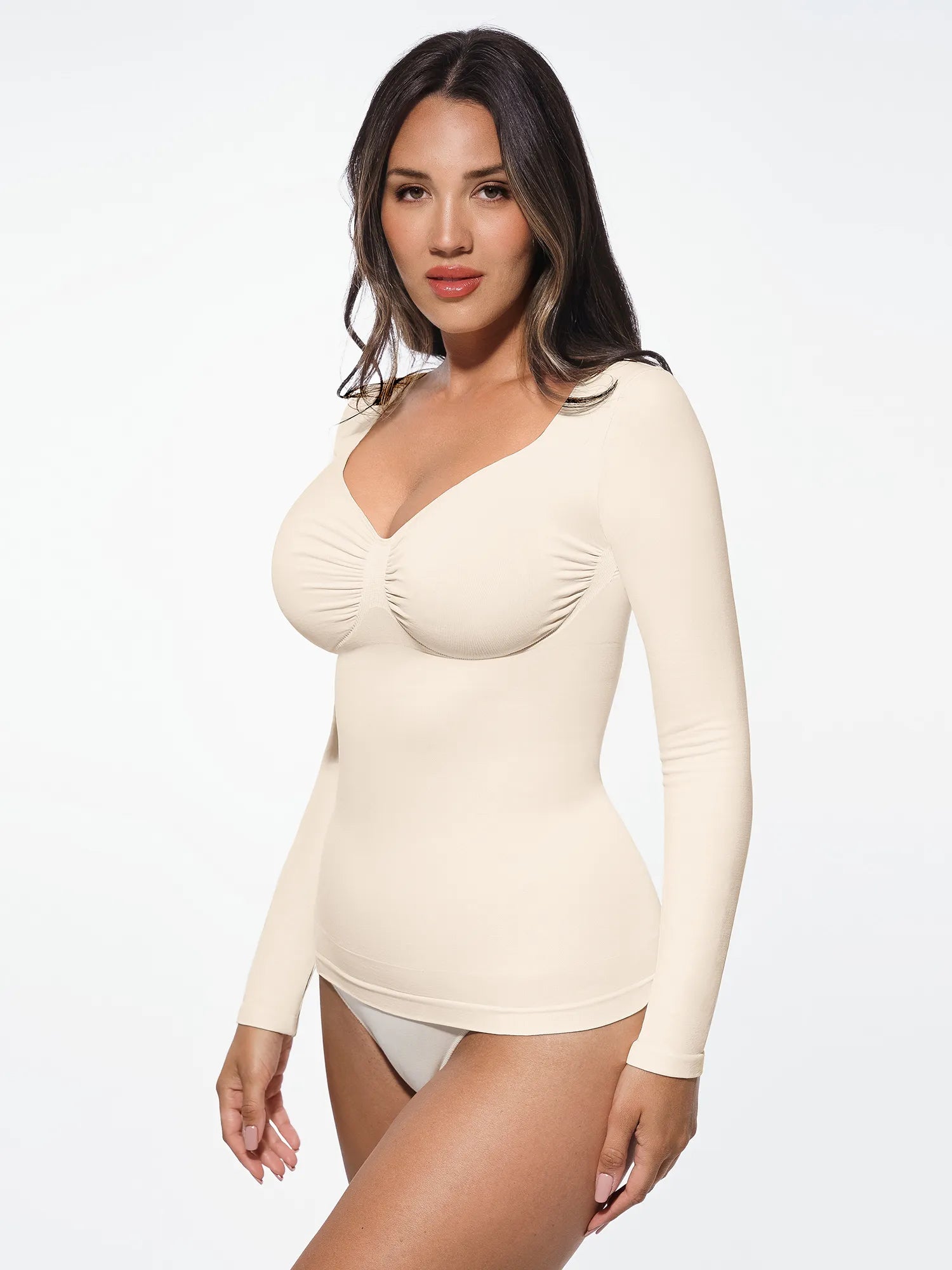 Feelingirl Seamless Long-Sleeve Everyday Shaper Top [BOGO]