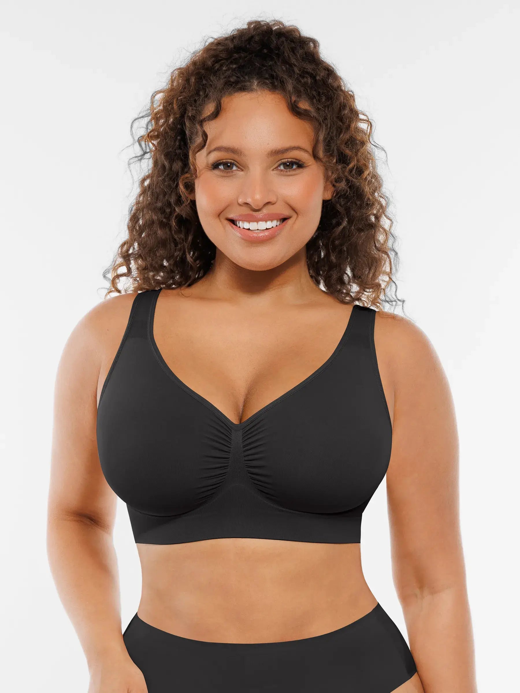 Feelingirl Wire-Free Wide Straps Comfort Bra [BOGO]