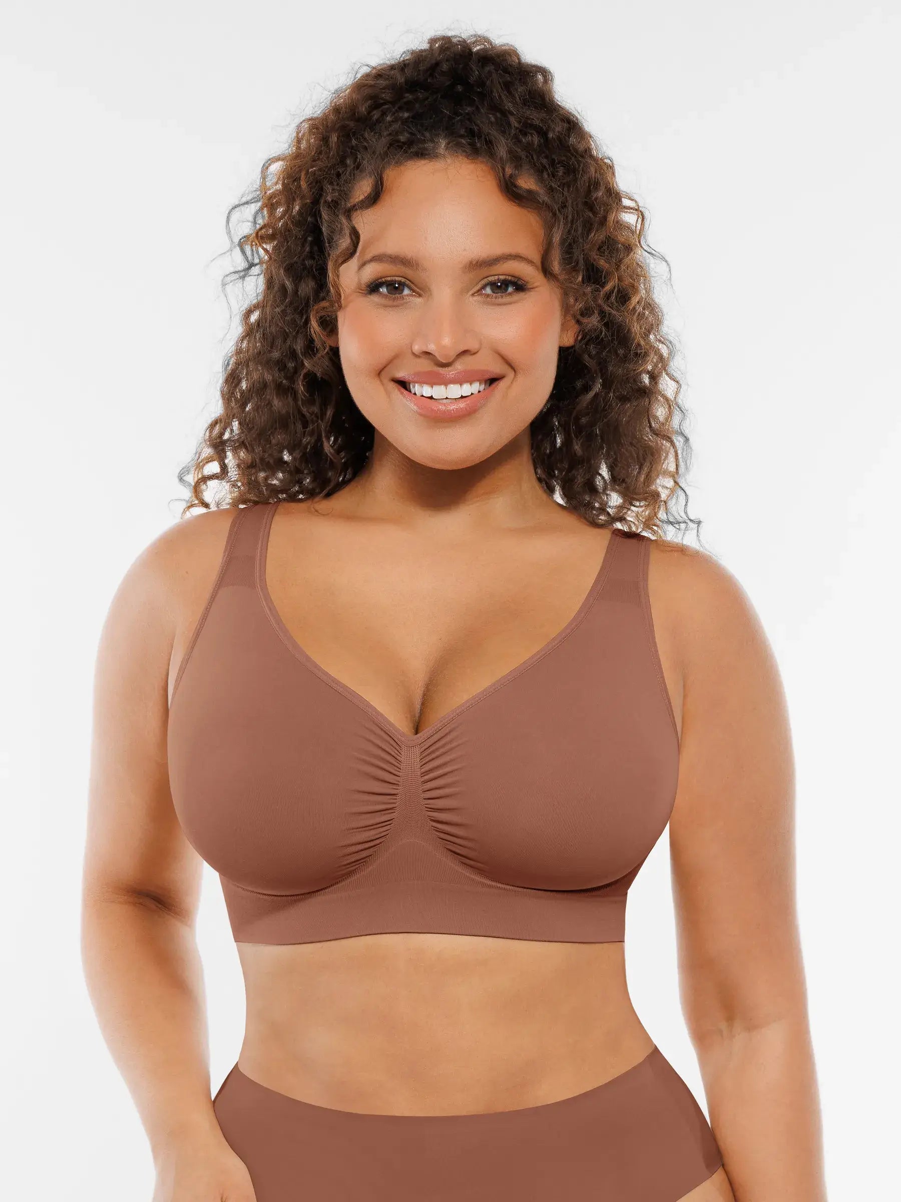 Feelingirl Wire-Free Wide Straps Comfort Bra [BOGO]