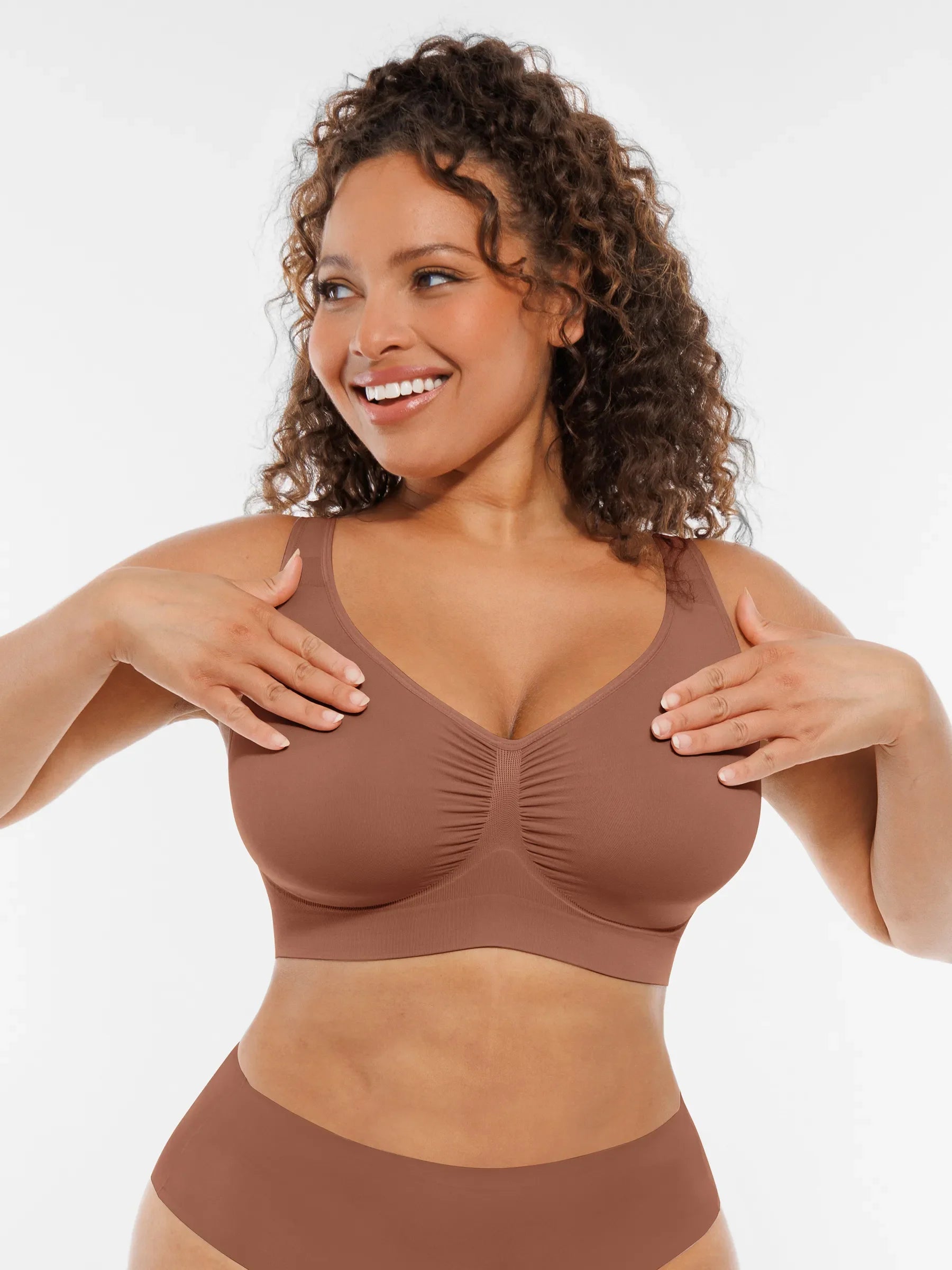 Feelingirl Wire-Free Wide Straps Comfort Bra [BOGO]