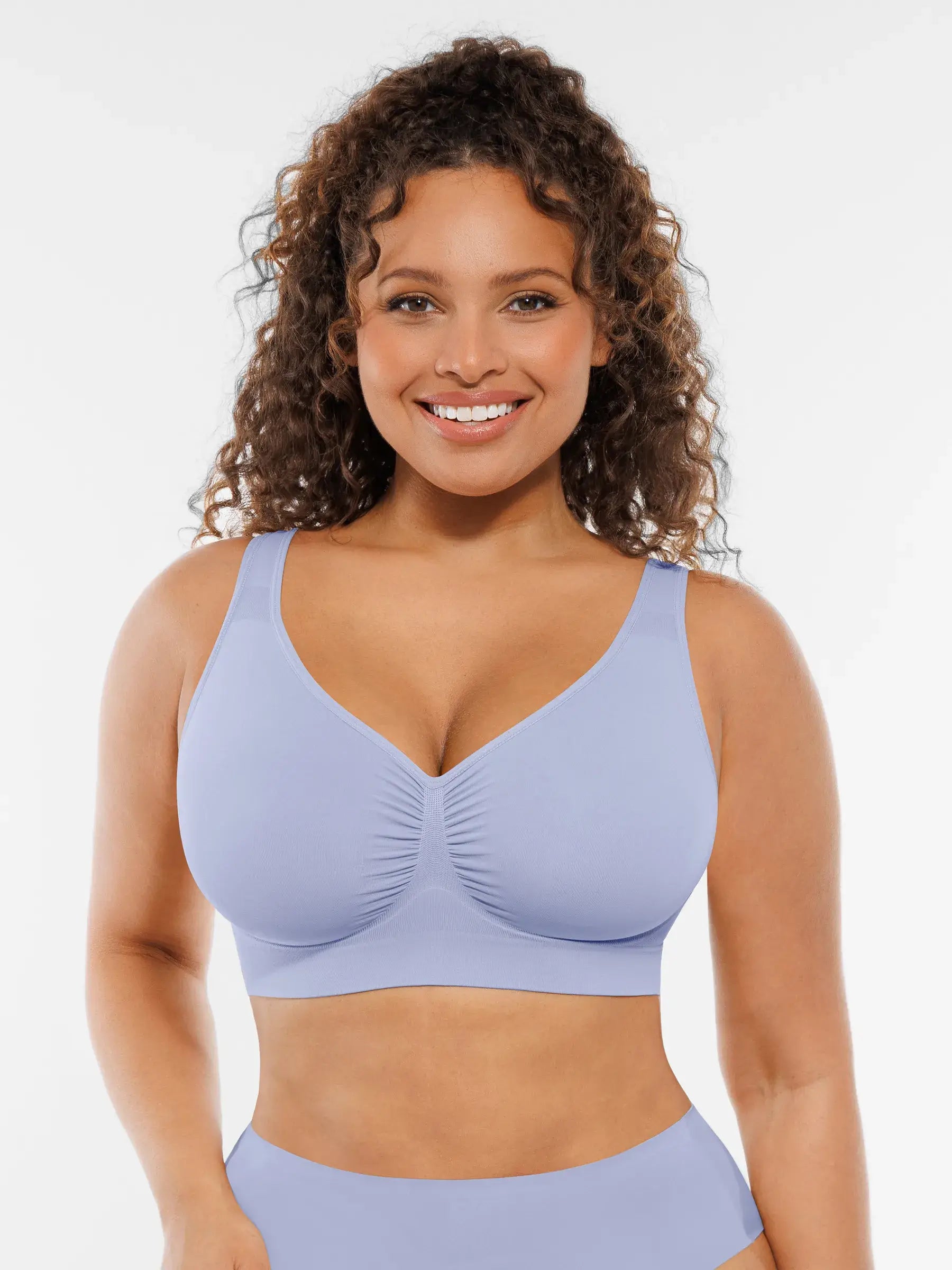 Feelingirl Wire-Free Wide Straps Comfort Bra [BOGO]