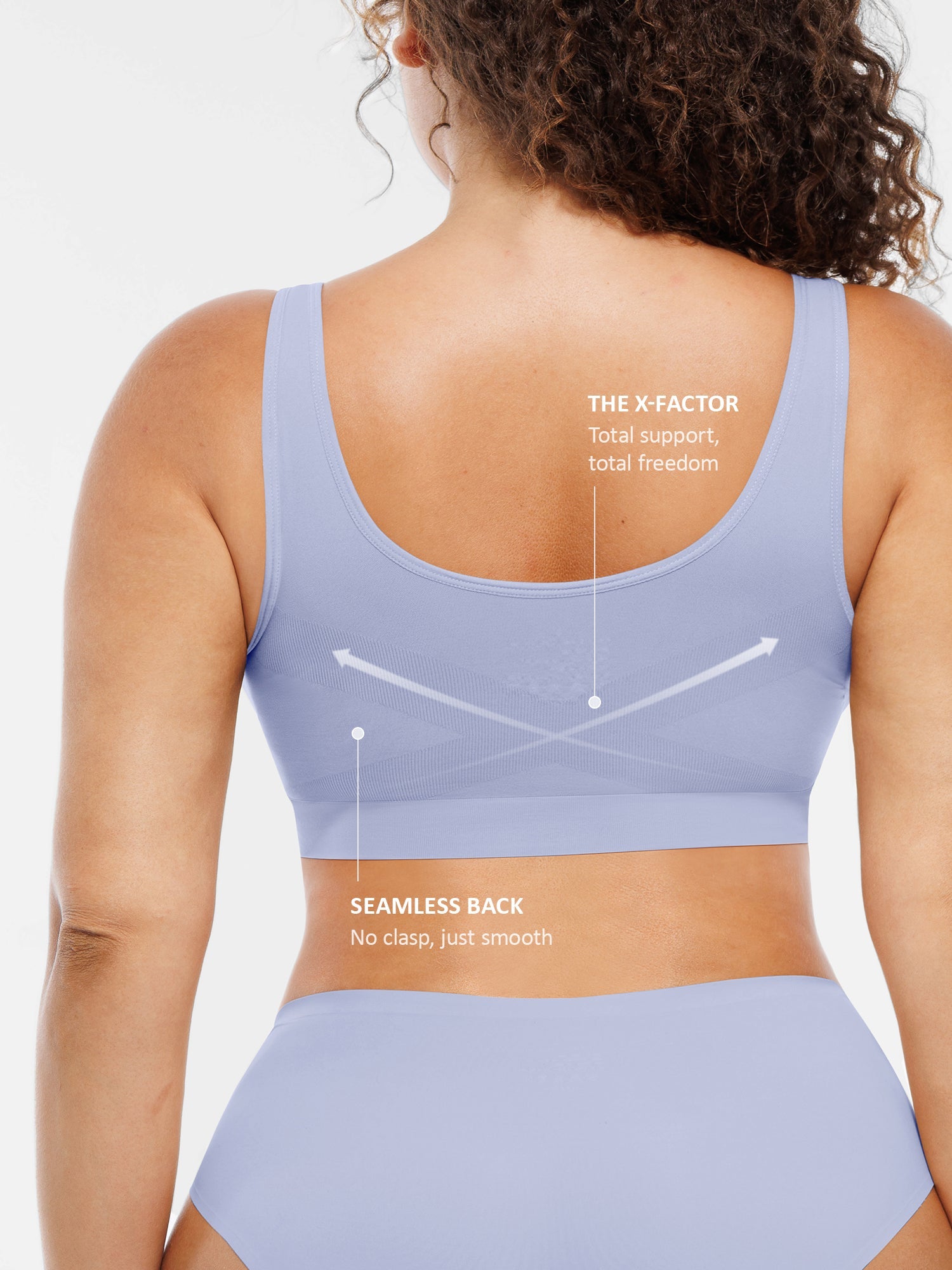 Feelingirl Seamless Wide Straps Everyday Bra