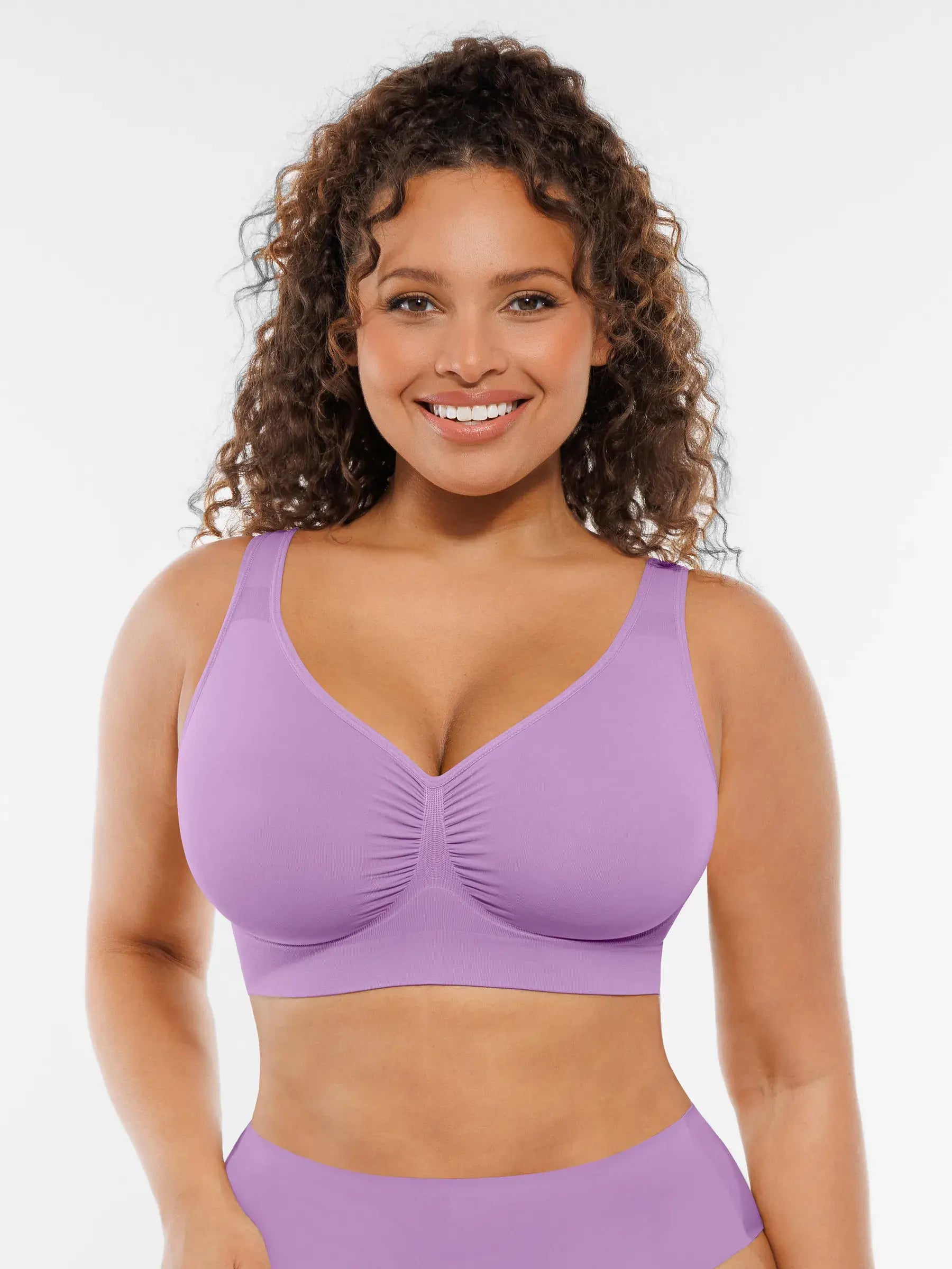 Feelingirl Wire-Free Wide Straps Comfort Bra [BOGO]