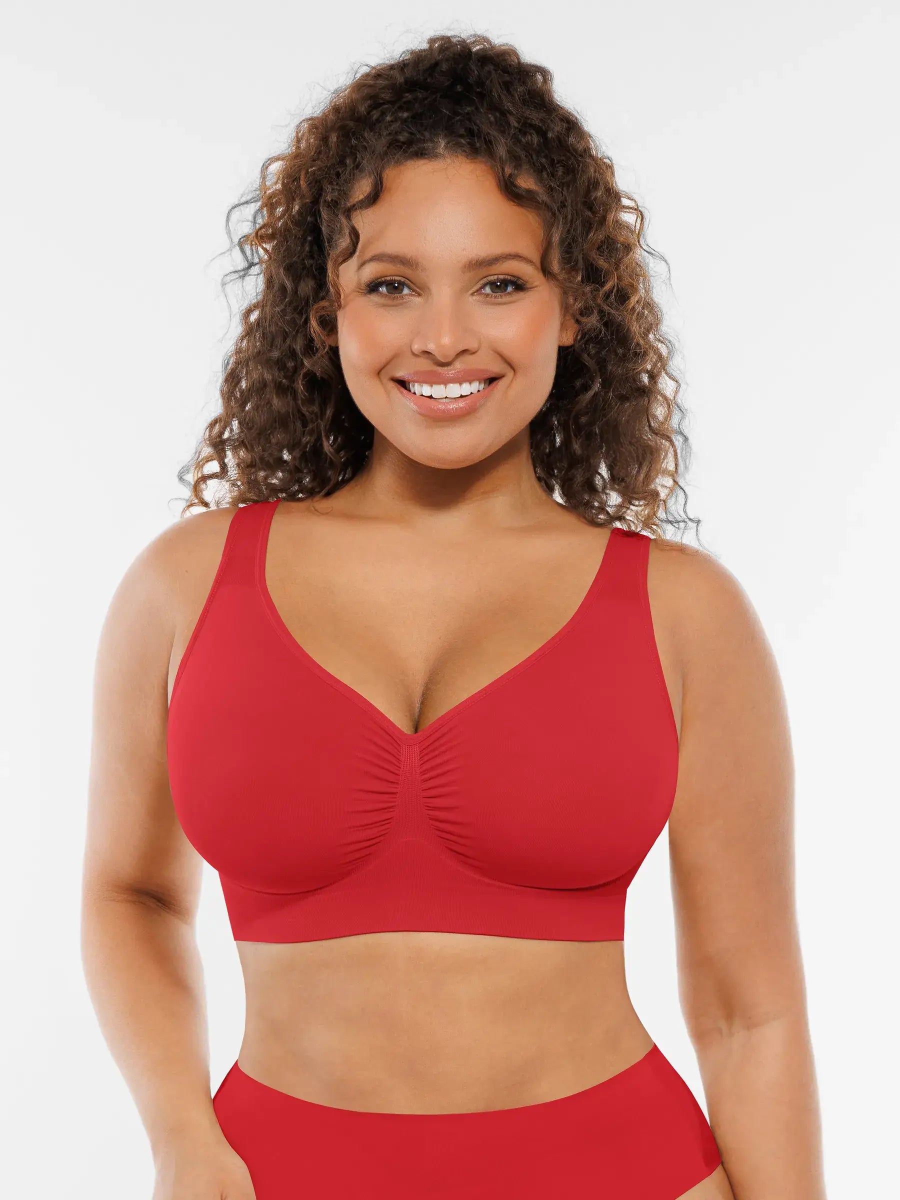 Feelingirl Wire-Free Wide Straps Comfort Bra [BOGO]