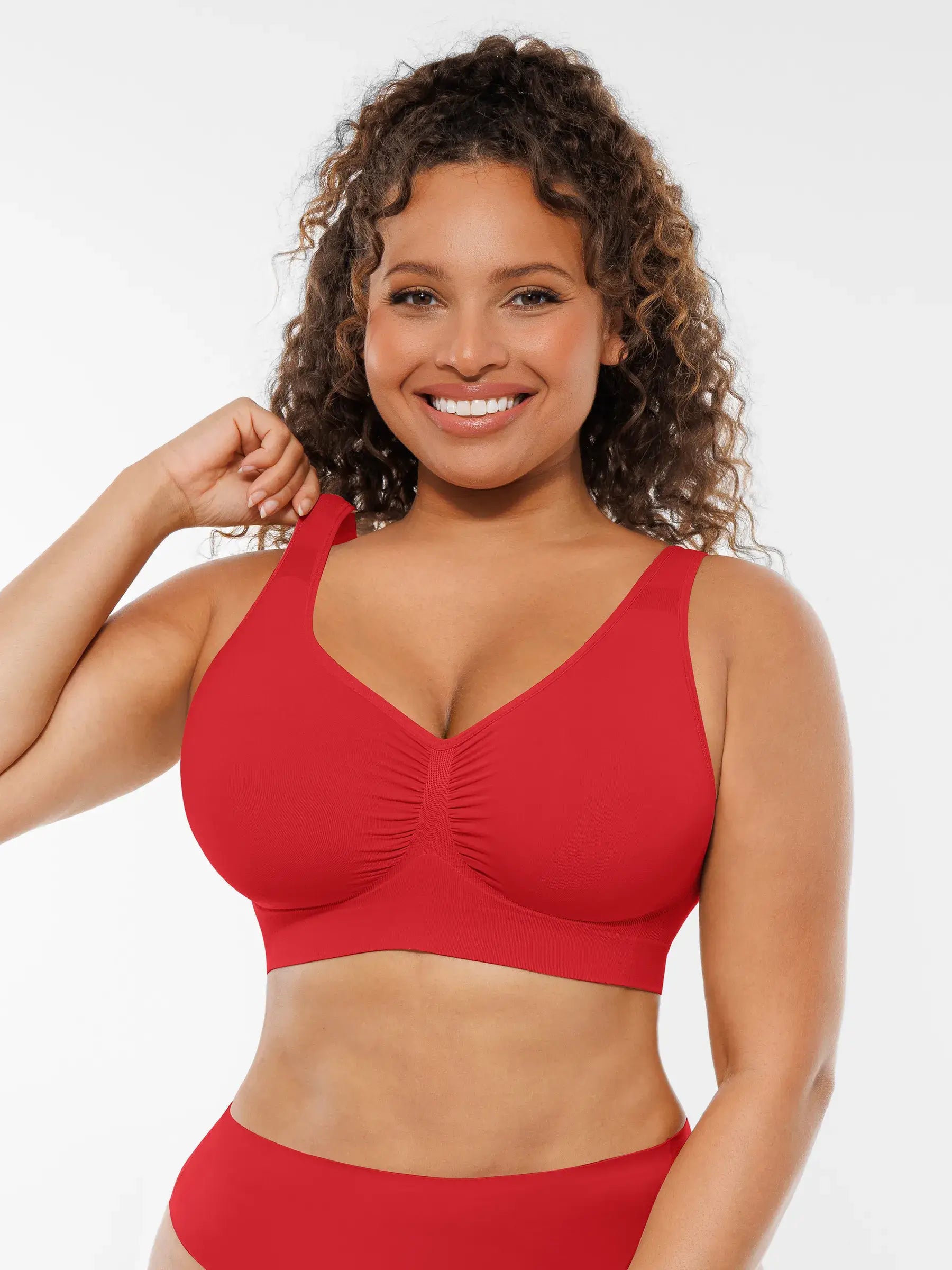 Feelingirl Wire-Free Wide Straps Comfort Bra [BOGO]