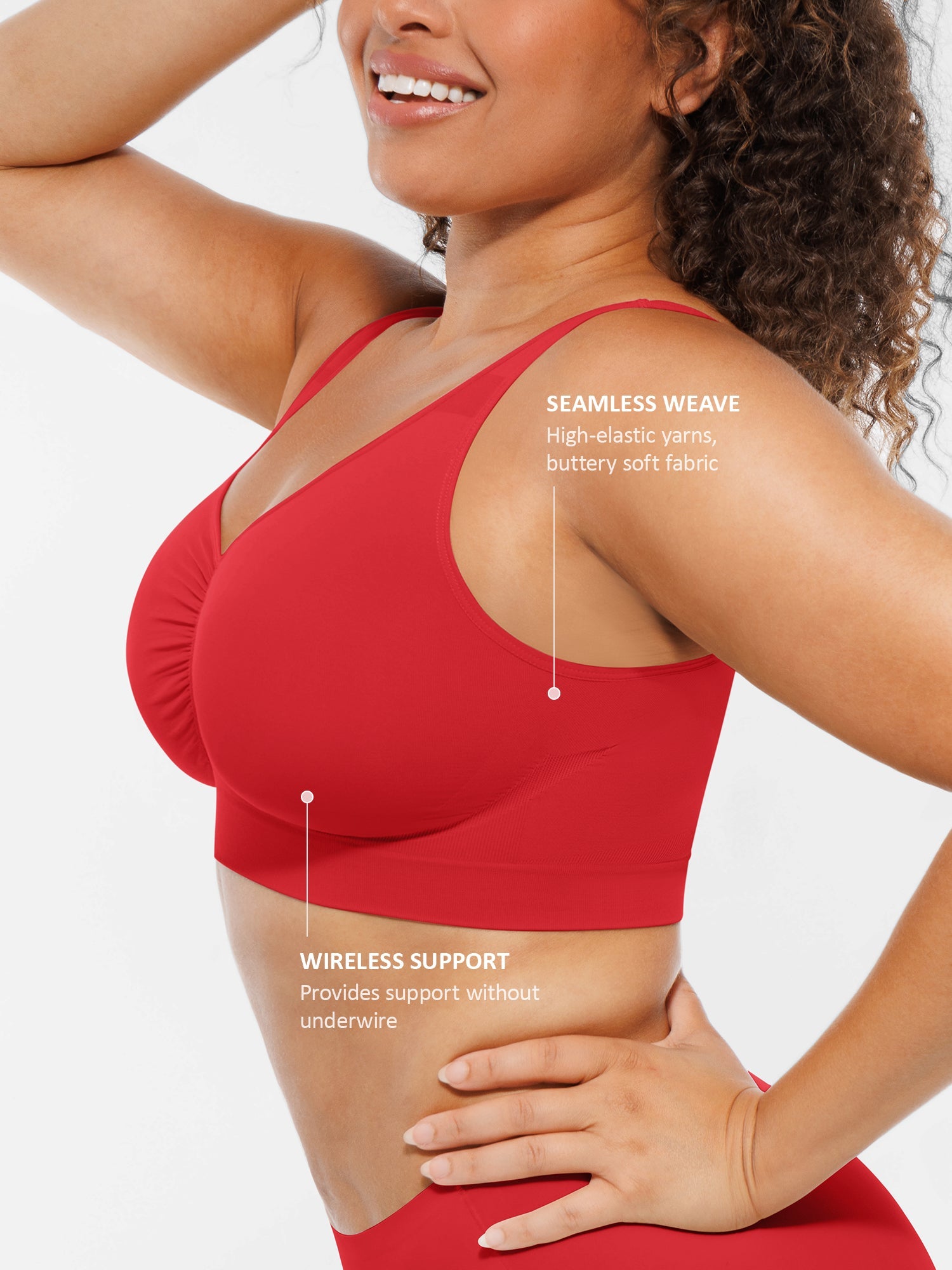 Feelingirl Seamless Wide Straps Everyday Bra