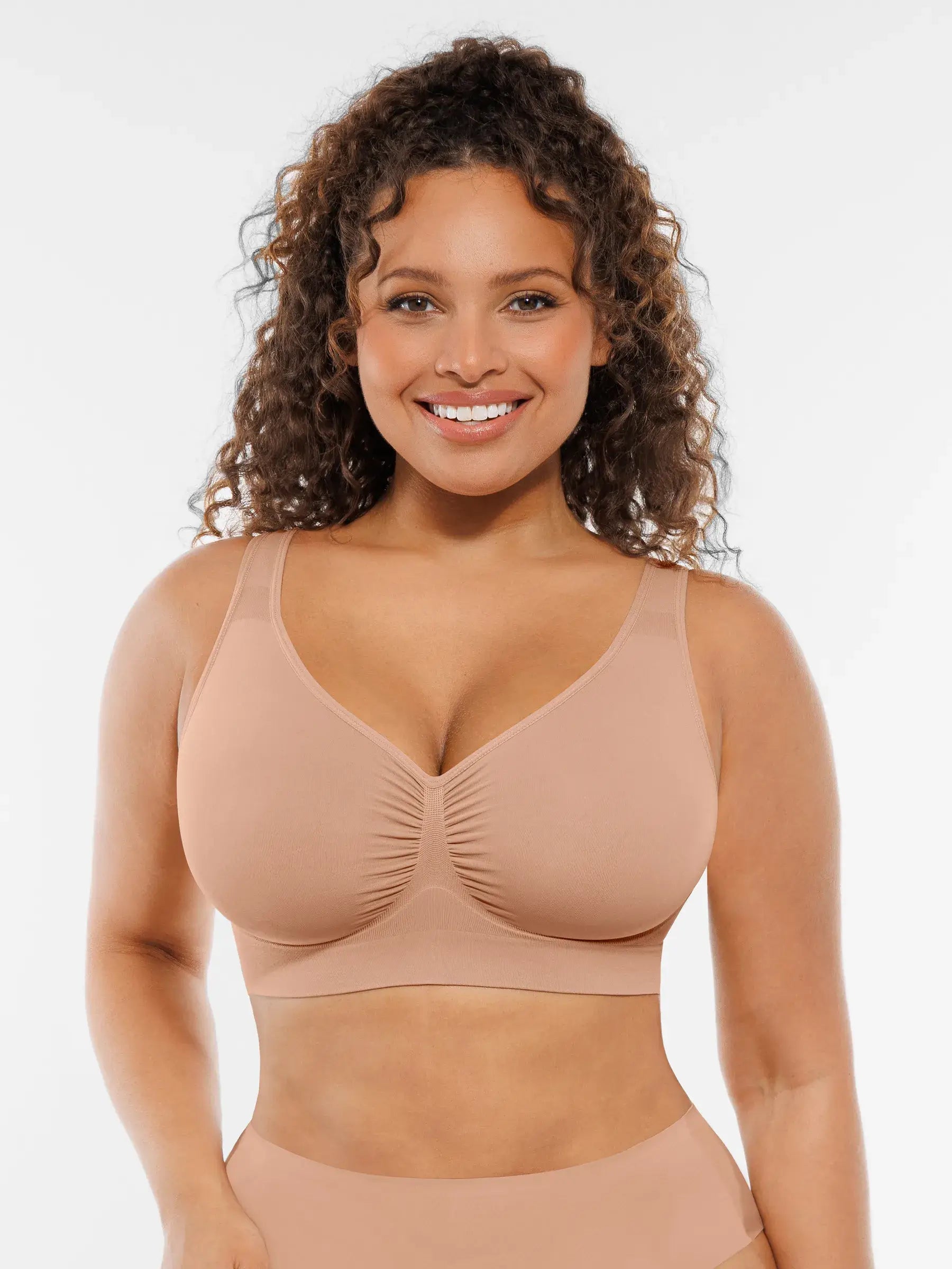Feelingirl Wire-Free Wide Straps Comfort Bra [BOGO]
