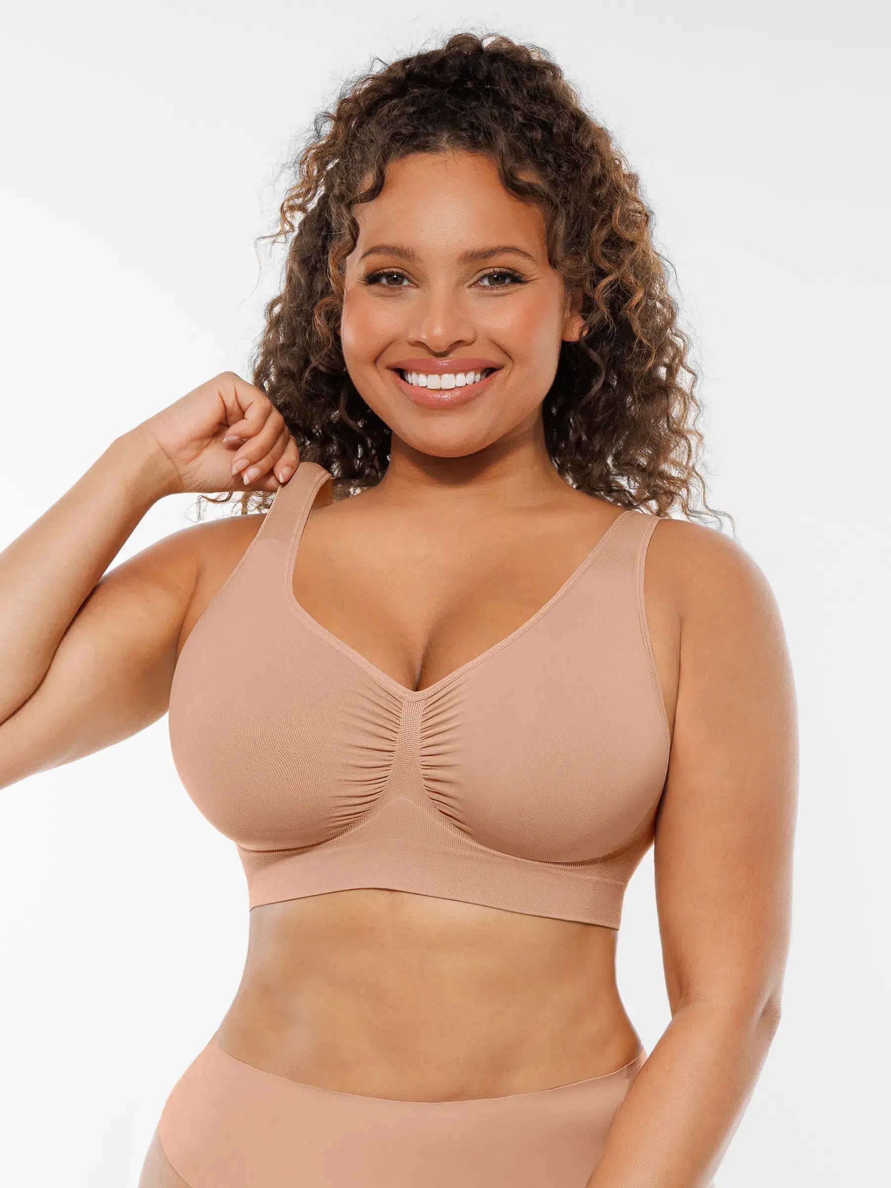 Feelingirl Wire-Free Wide Straps Comfort Bra [BOGO]