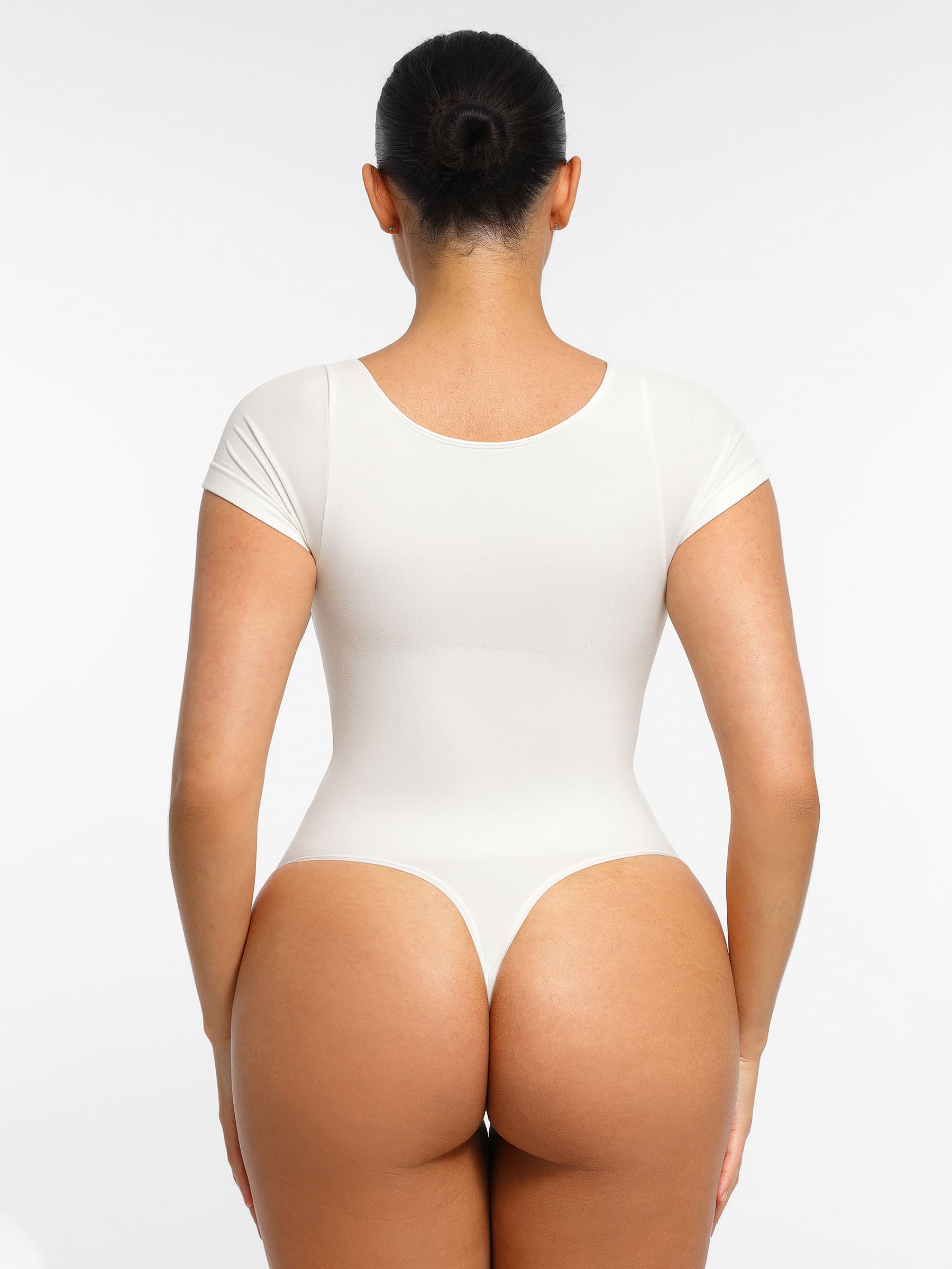 Feelingirl Tummy Control Seamless Short-Sleeve Bodysuit [BOGO]