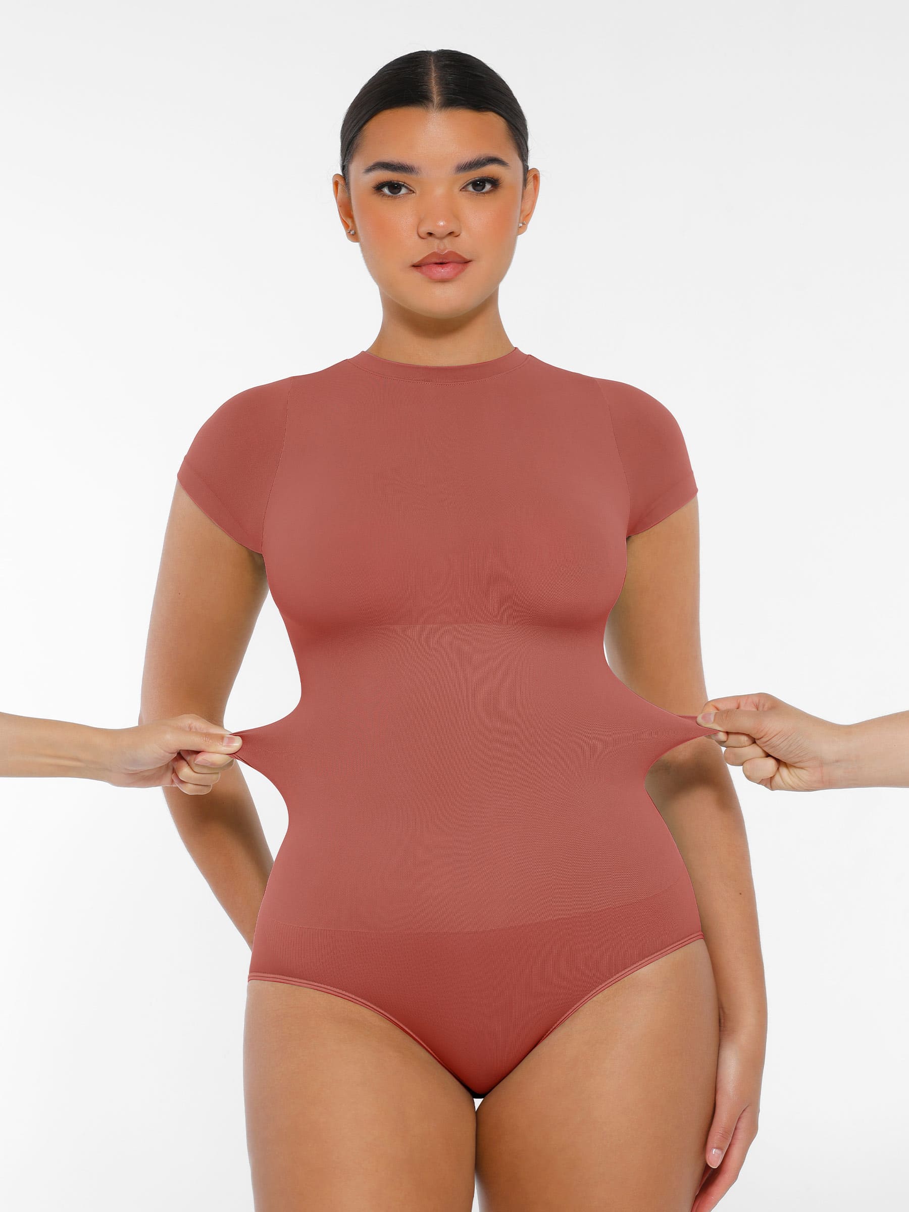 Feelingirl Seamless Crew Neck Bodysuits