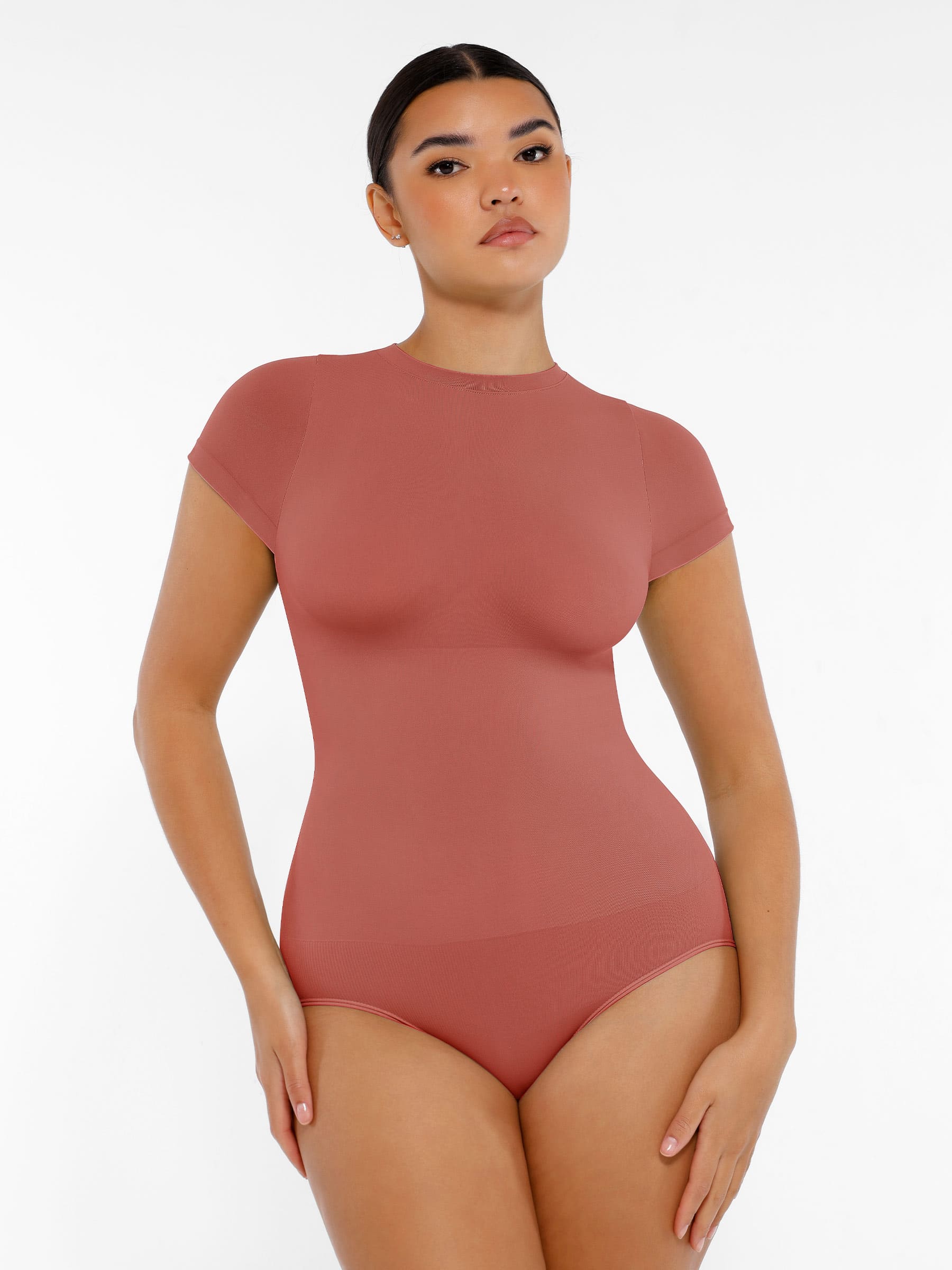 Feelingirl Seamless Crew Neck Bodysuits