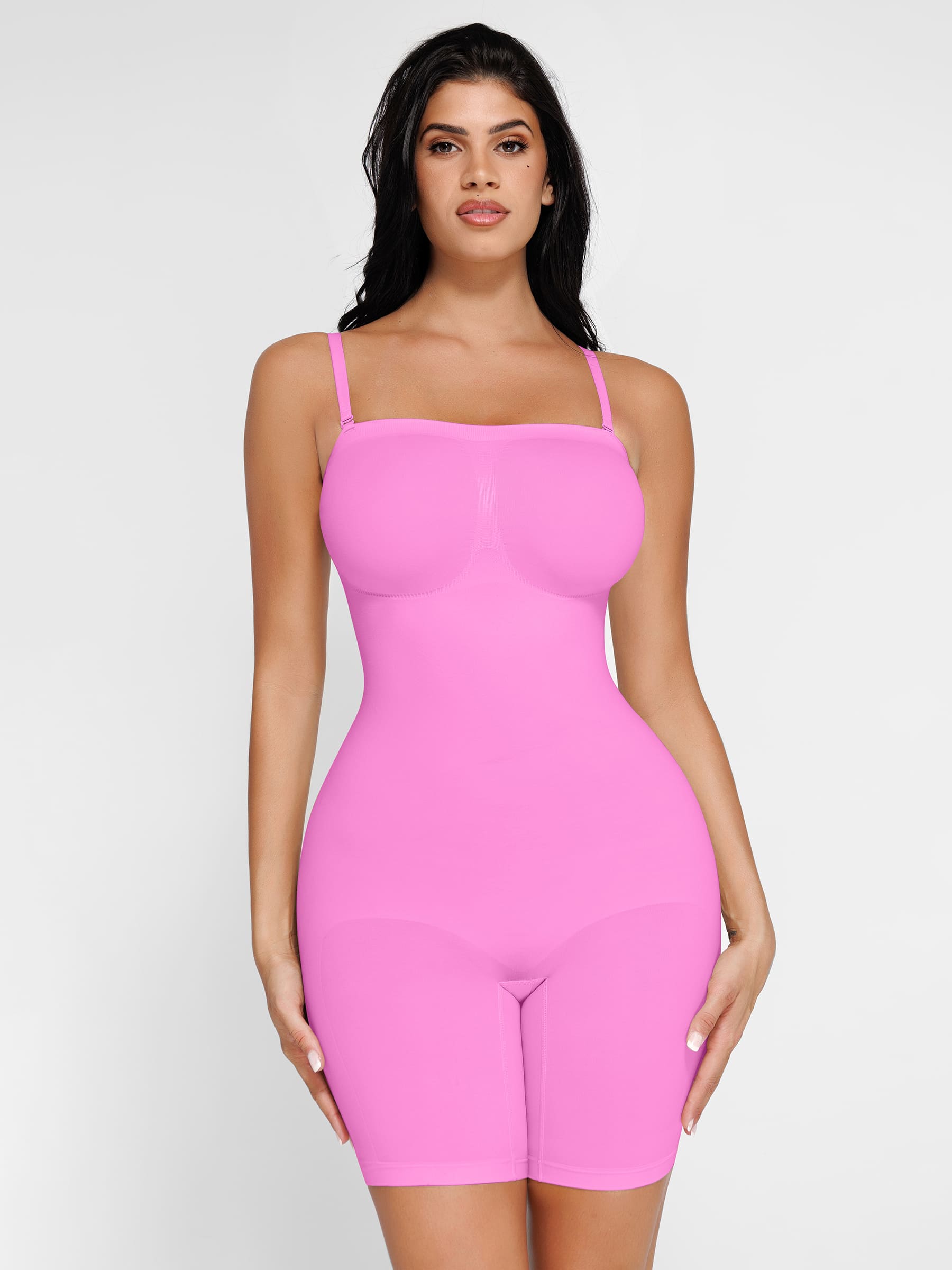Feelingirl Seamless Strapless Bodysuit with Removable Straps