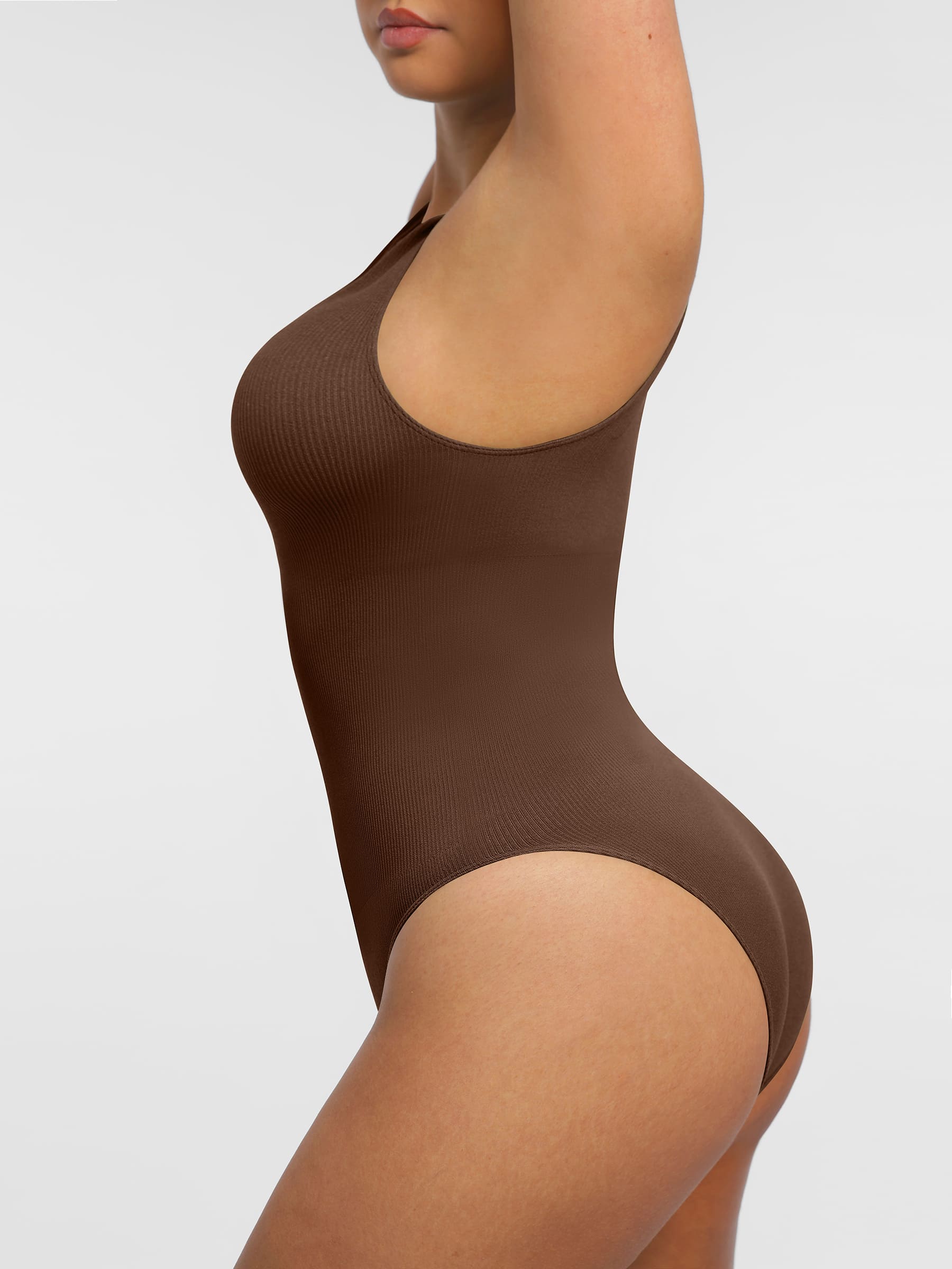 Feelingirl Seamless Tummy Control Invisible Zipper Shaping Bodysuit