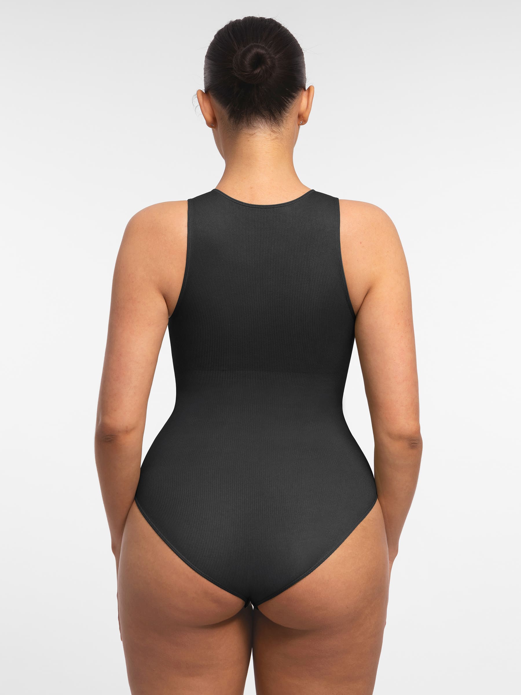 Feelingirl Seamless Tummy Control Invisible Zipper Shaping Bodysuit