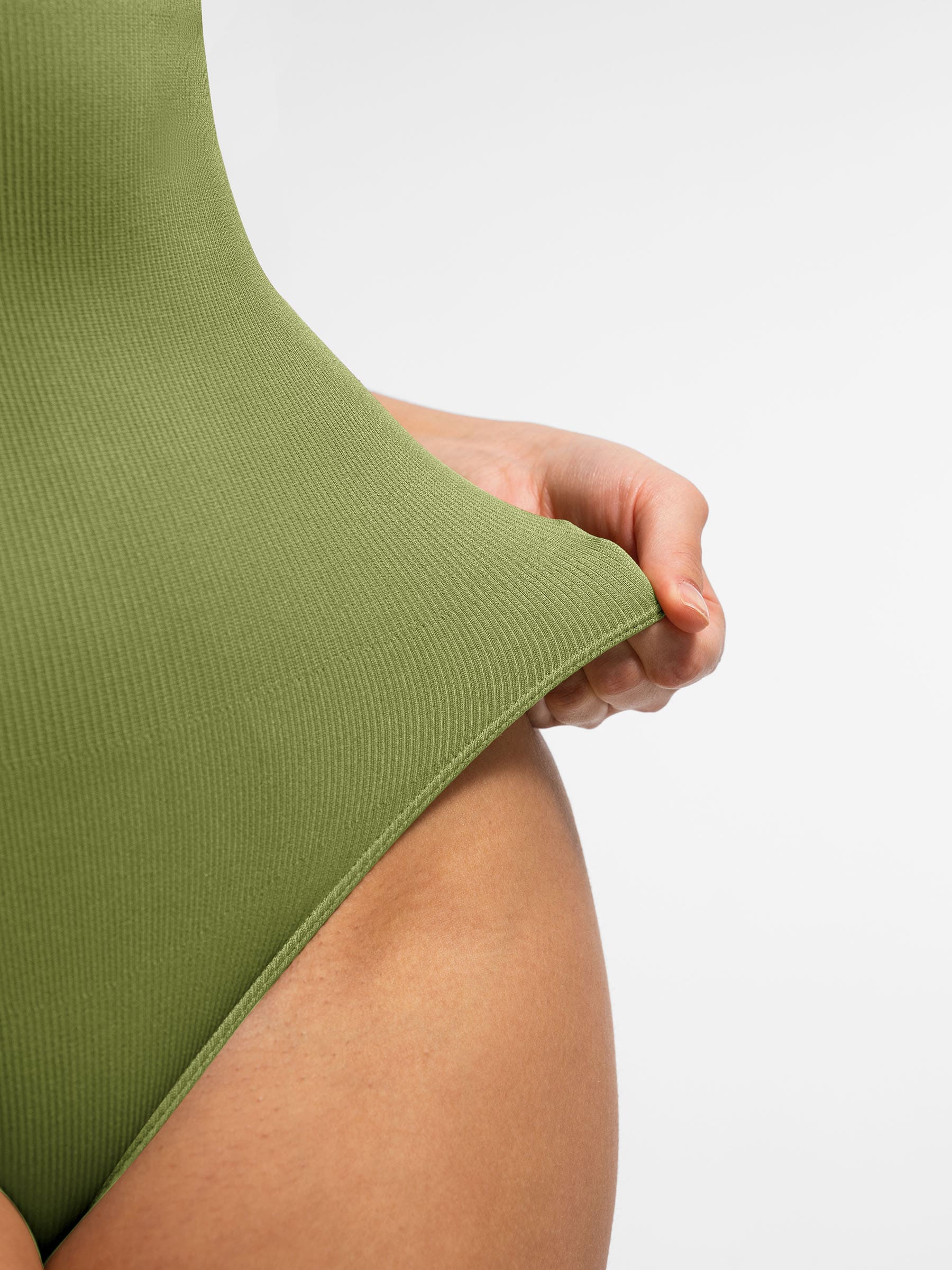 Feelingirl Seamless Tummy Control Invisible Zipper Shaping Bodysuit