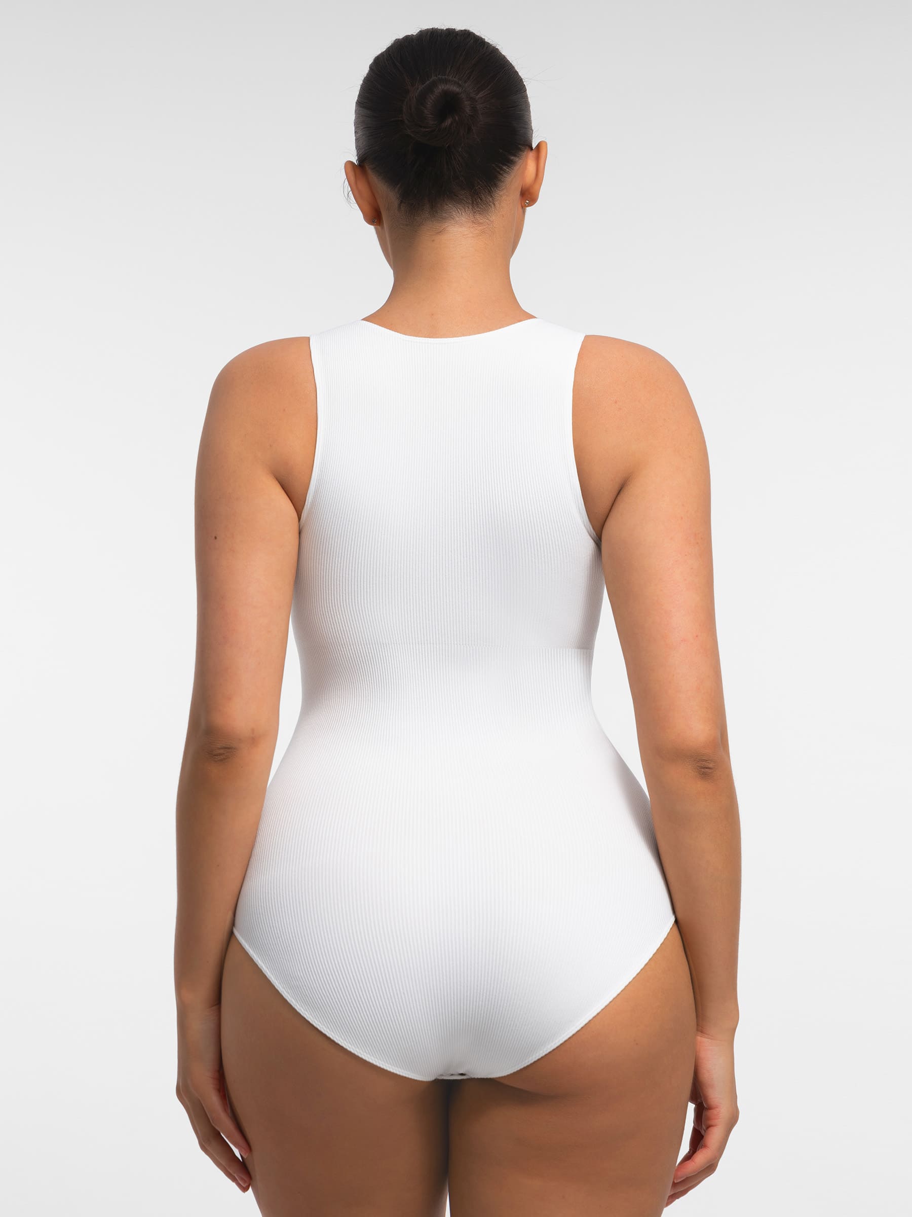 Feelingirl Seamless Tummy Control Invisible Zipper Shaping Bodysuit