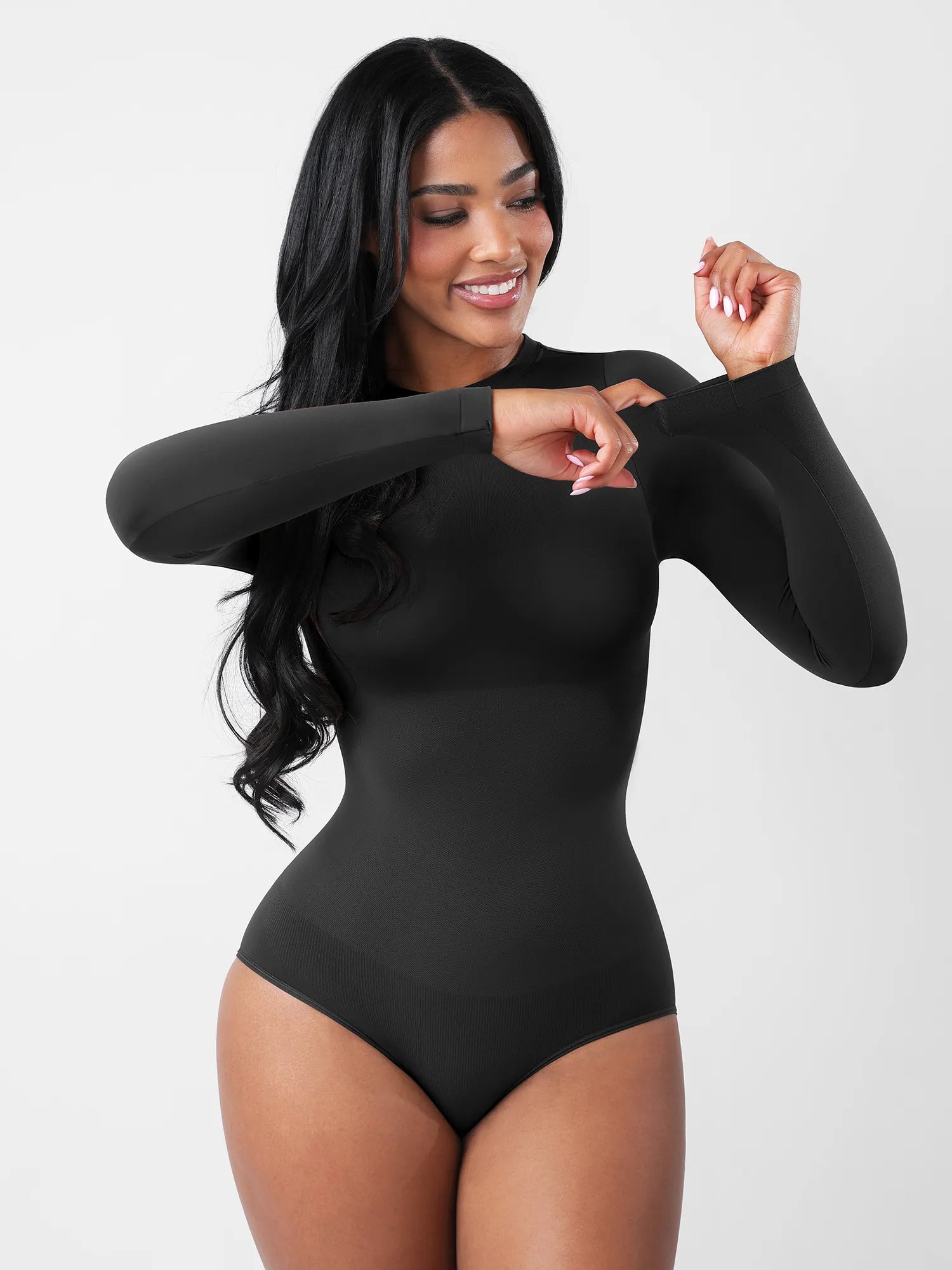 Feelingirl Seamless Ultra-Soft Long-Sleeve Bodysuit [BOGO]