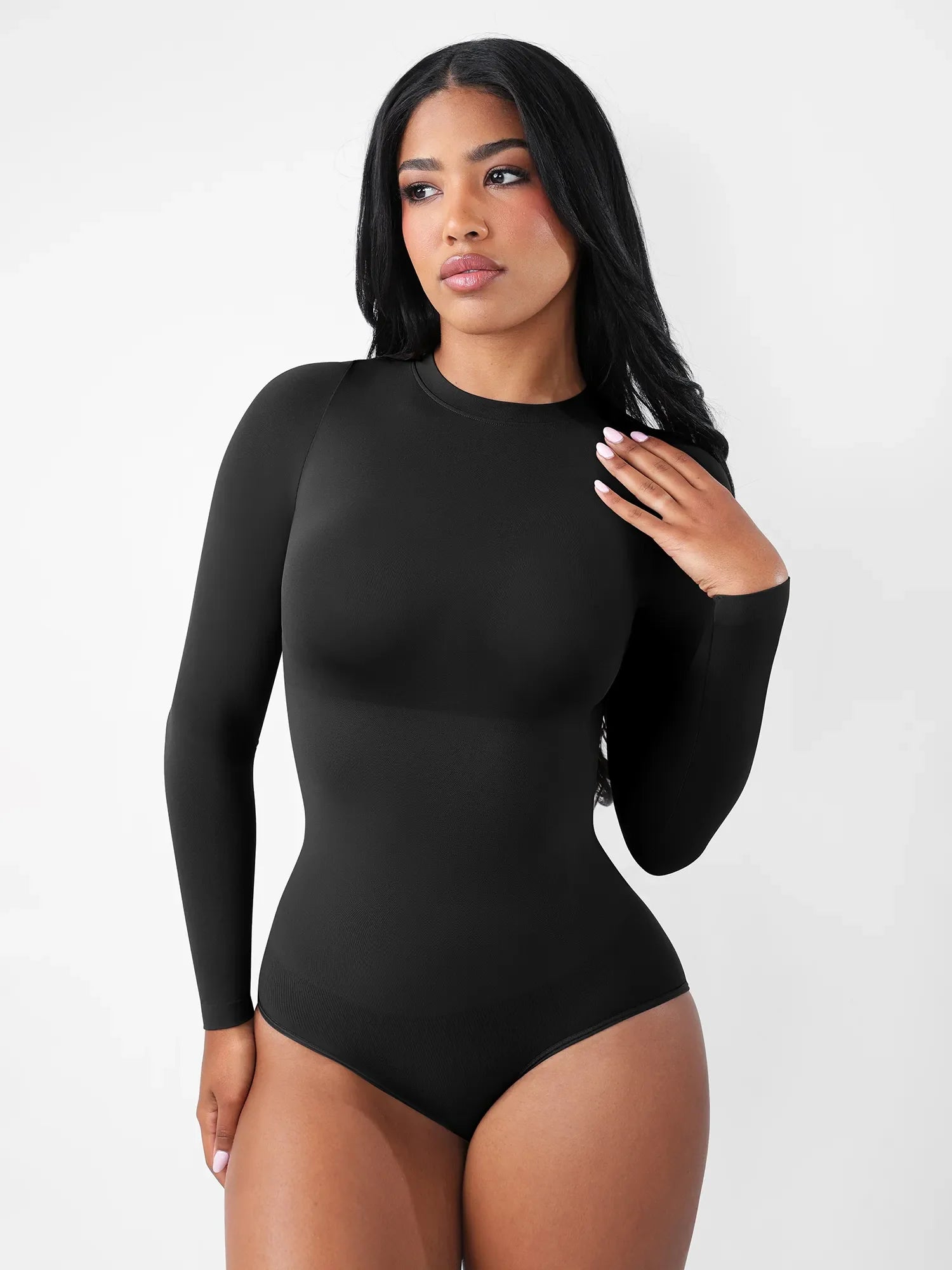 Feelingirl Seamless Ultra-Soft Crew Neck Bodysuit