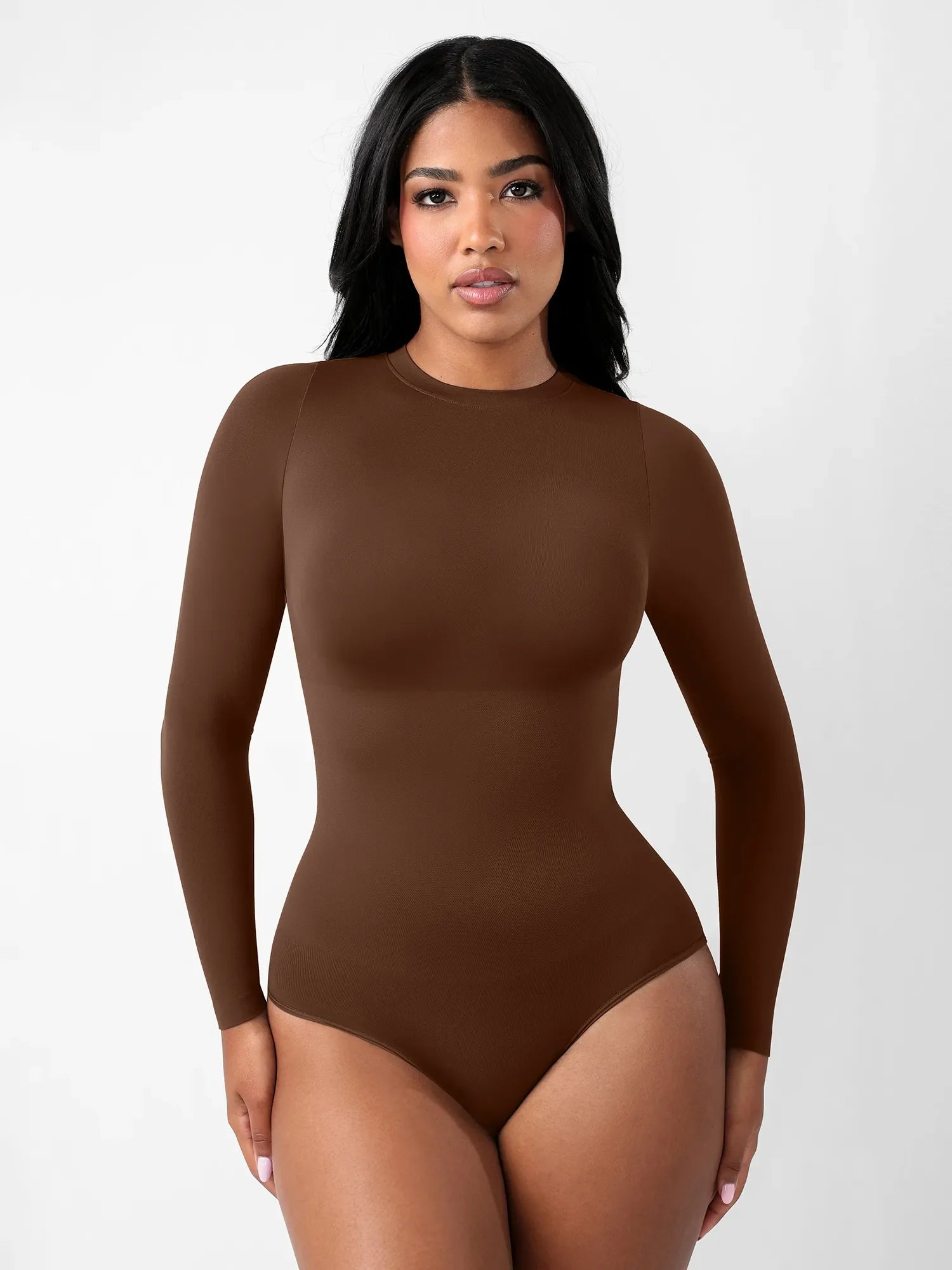 Feelingirl Seamless Ultra-Soft Crew Neck Bodysuit