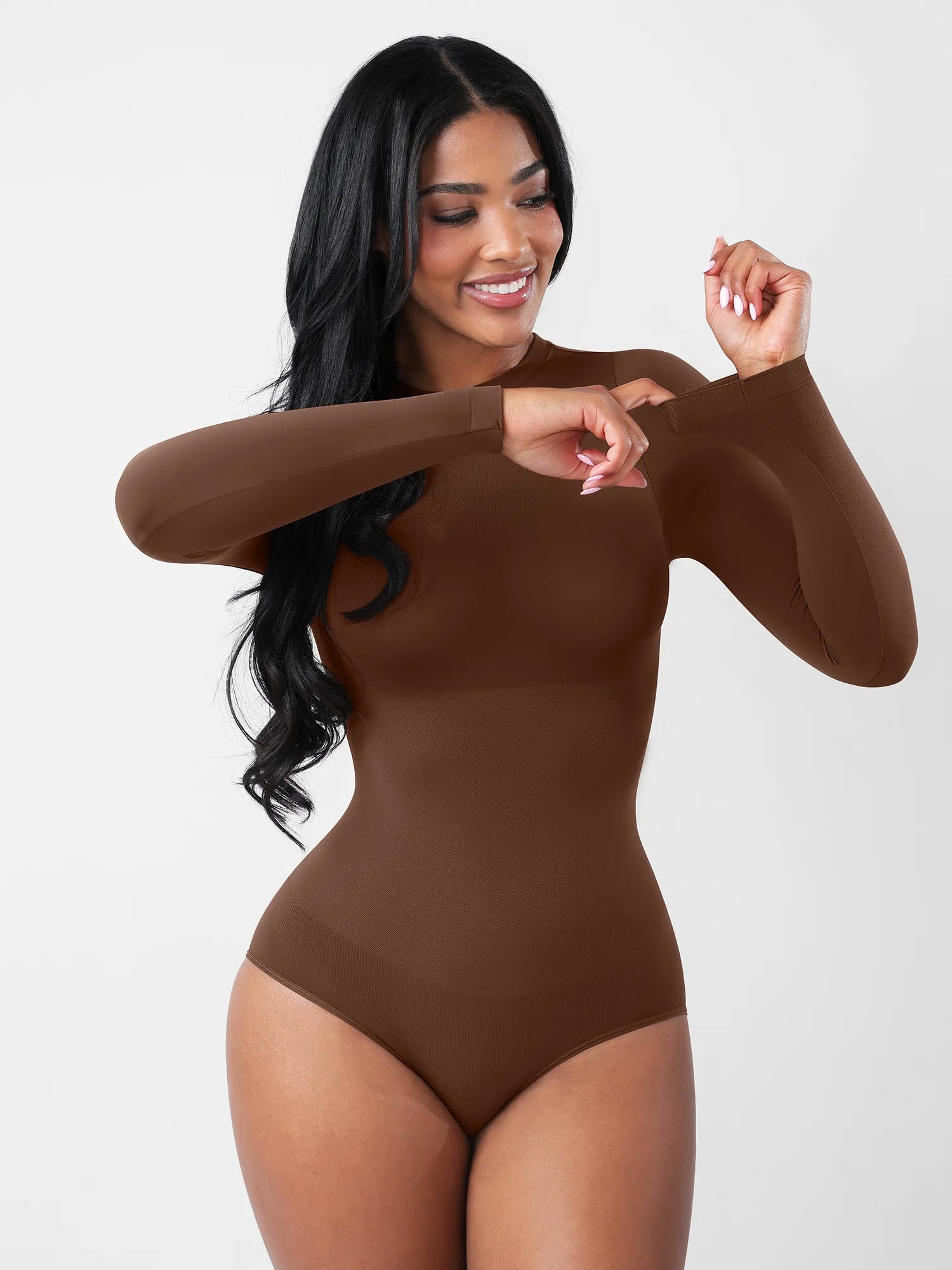 Feelingirl Seamless Ultra-Soft Long-Sleeve Bodysuit [BOGO]