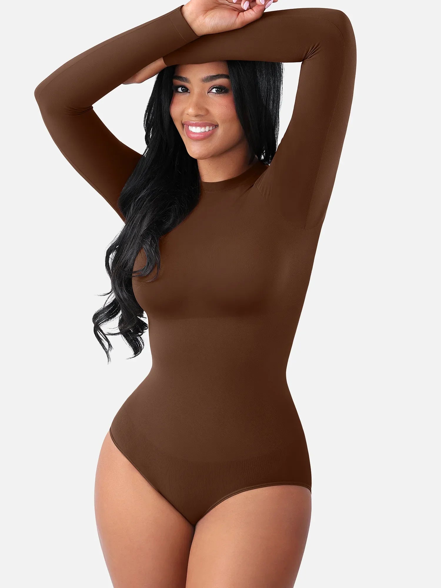 Feelingirl Seamless Ultra-Soft Long-Sleeve Bodysuit [BOGO]