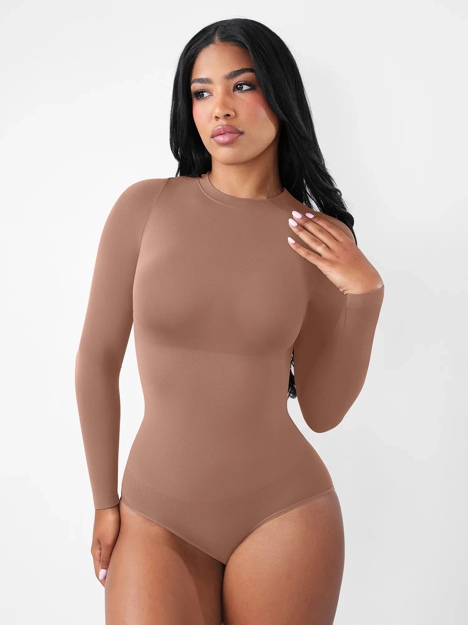 Feelingirl Seamless Ultra-Soft Long-Sleeve Bodysuit [BOGO]