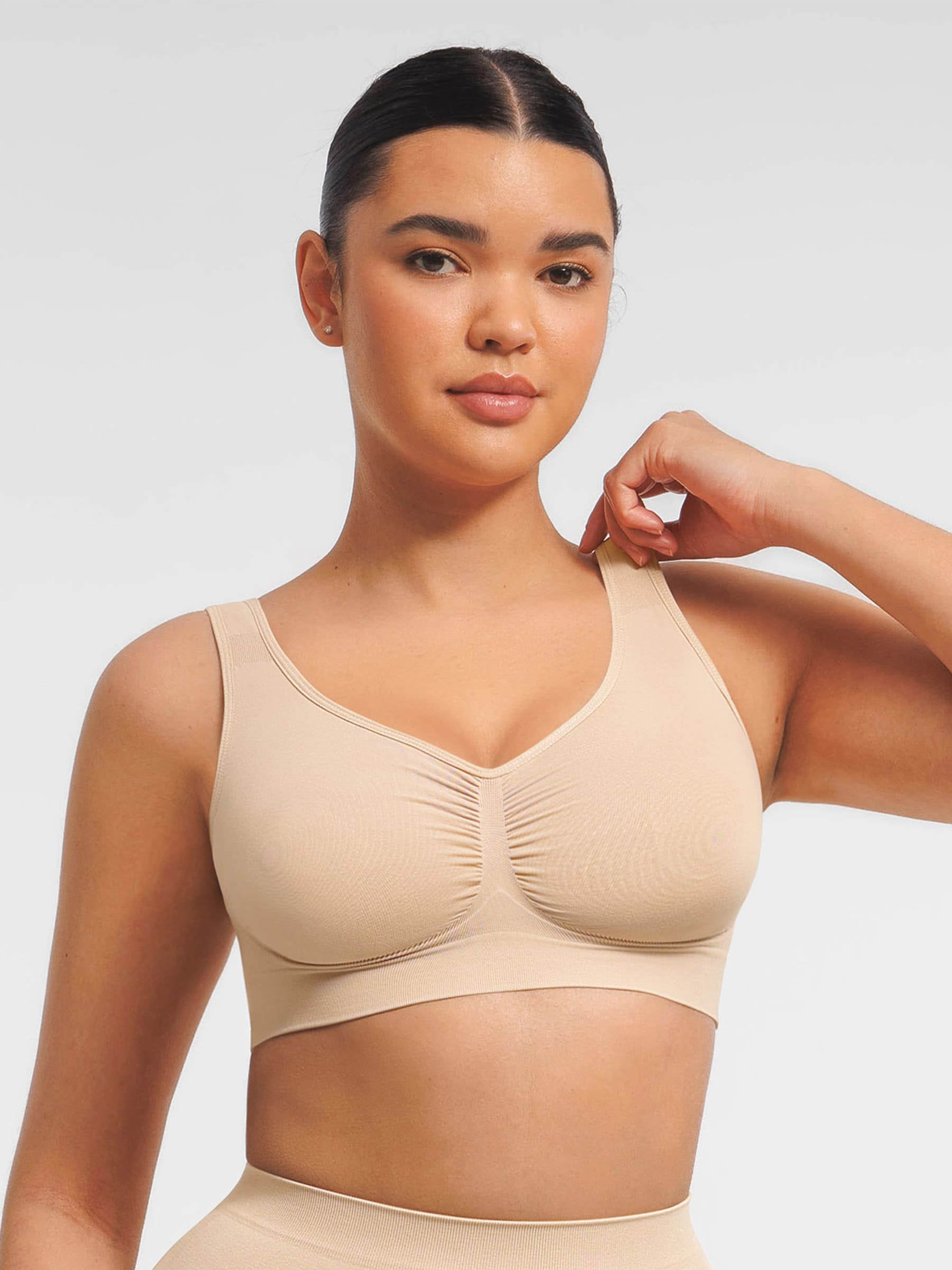 Feelingirl Seamless Wide Straps Everyday Bra