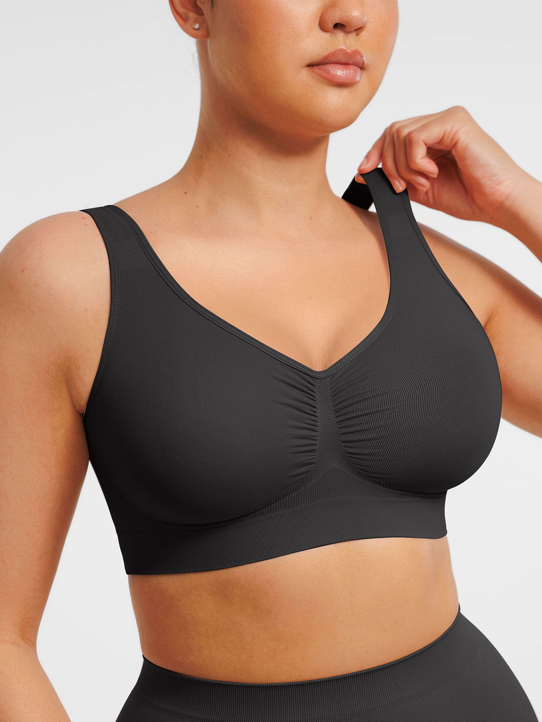 Feelingirl Seamless Wide Straps Everyday Bra