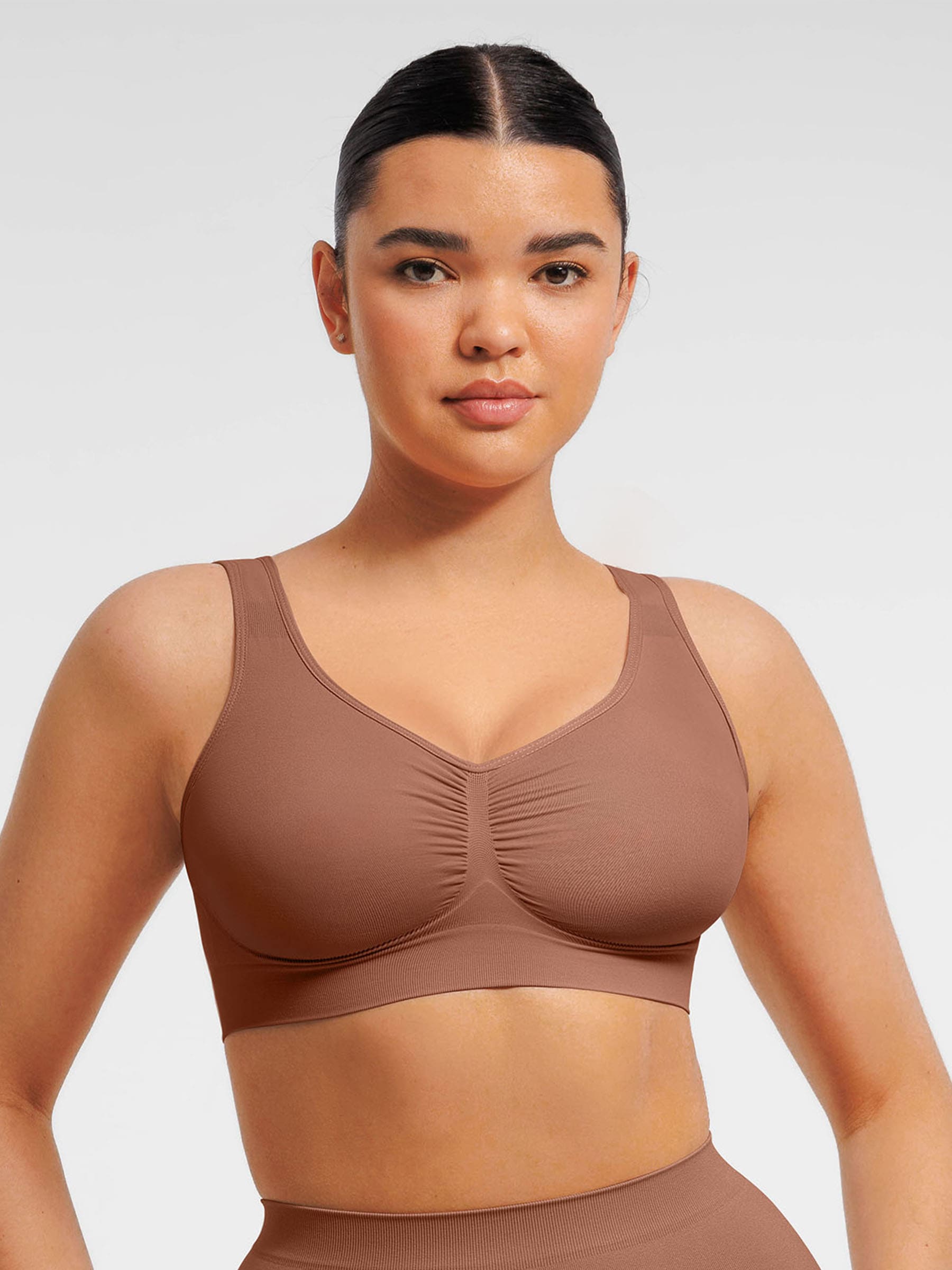 Feelingirl Seamless Wide Straps Everyday Bra