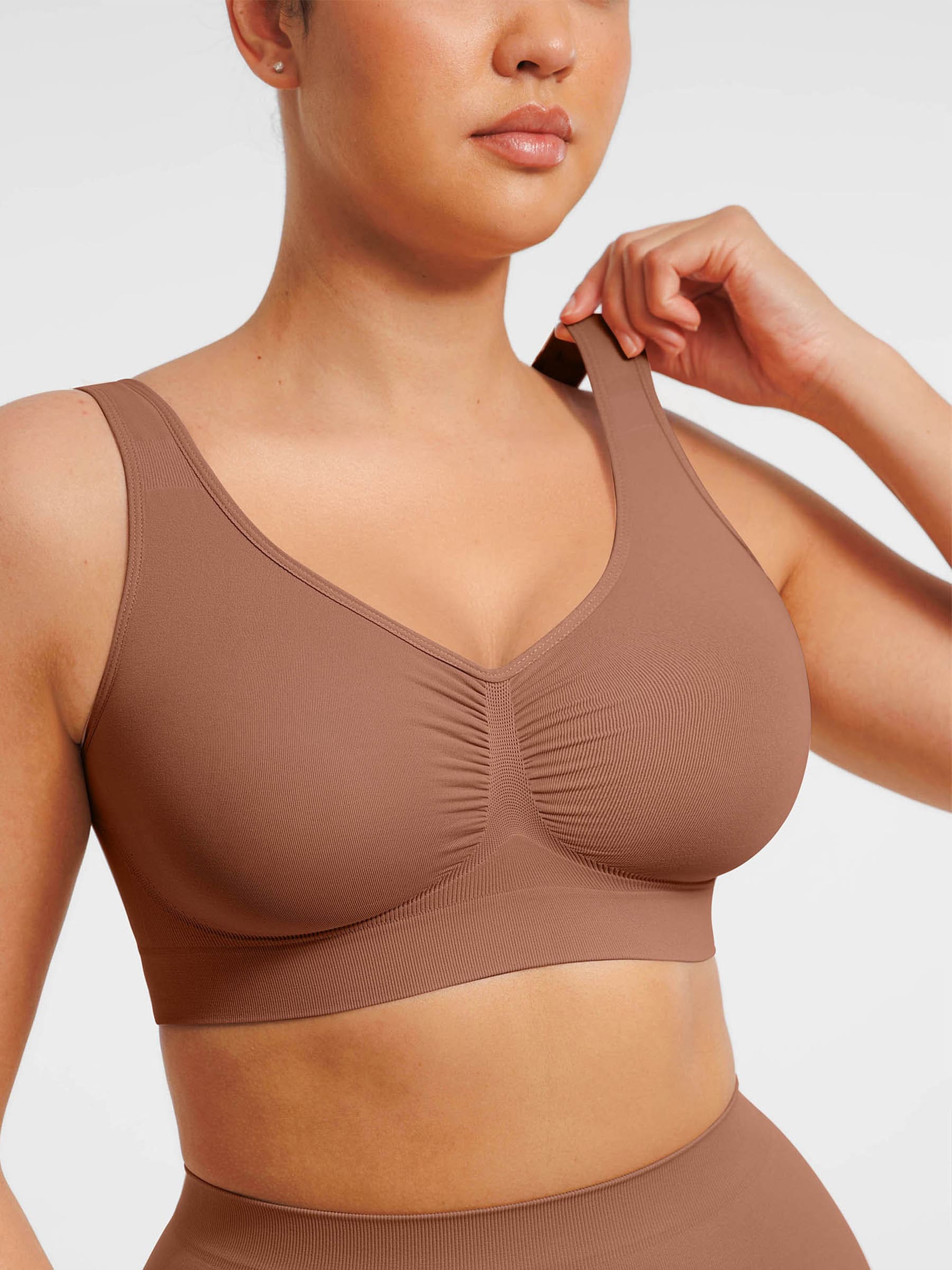 Feelingirl Seamless Wide Straps Everyday Bra