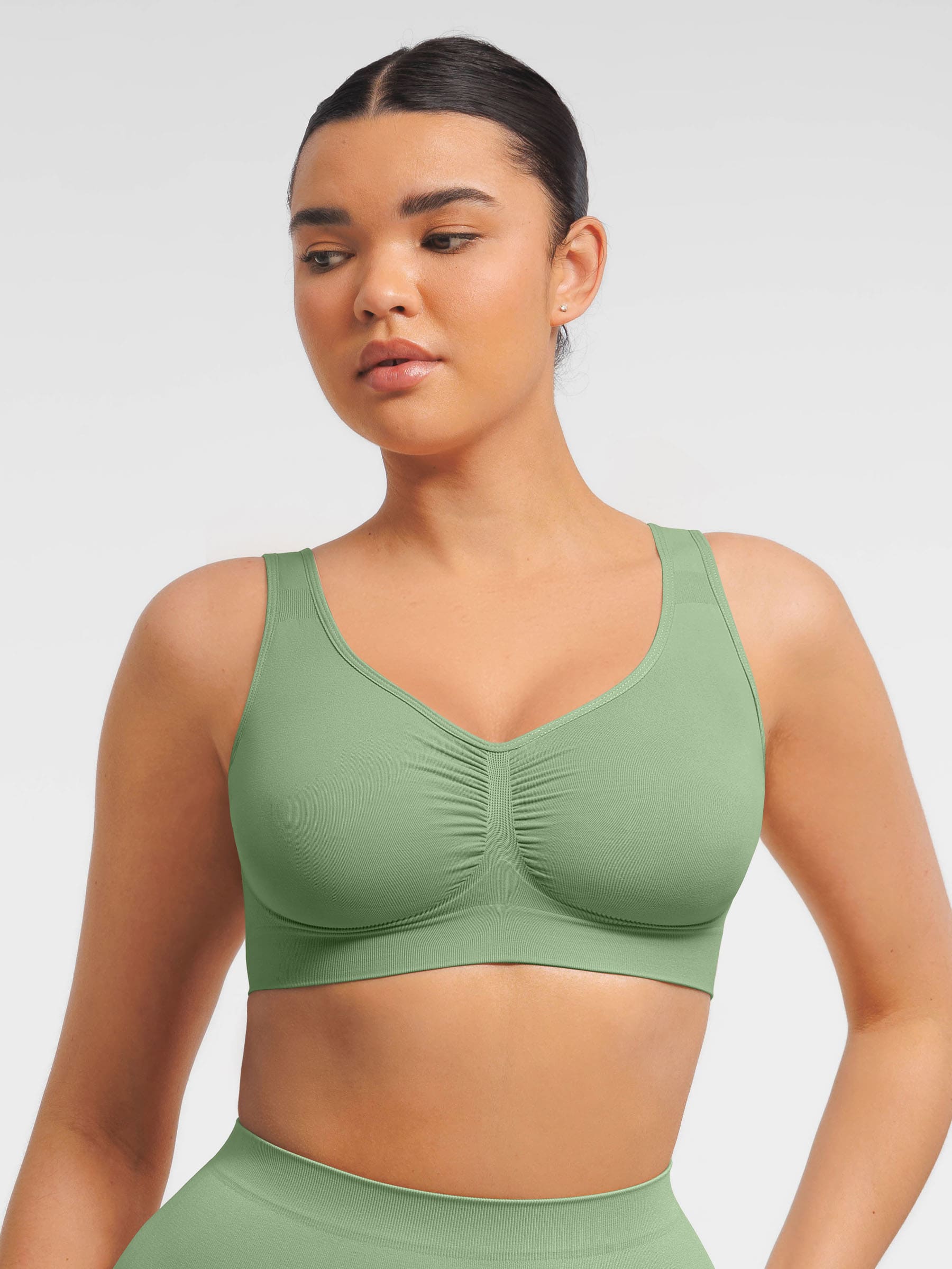 Feelingirl Seamless Wide Straps Everyday Bra