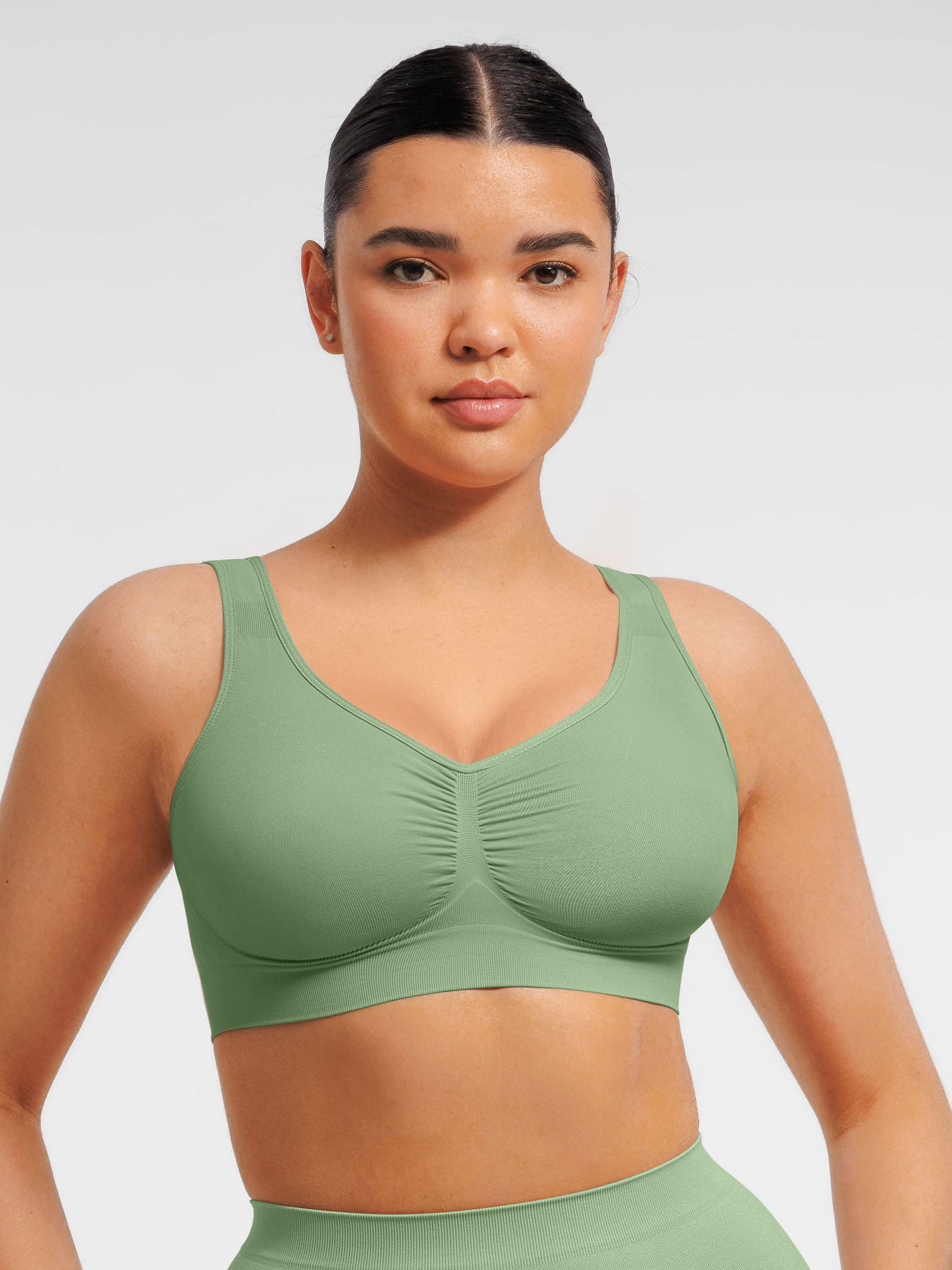 Feelingirl Seamless Wide Straps Everyday Bra