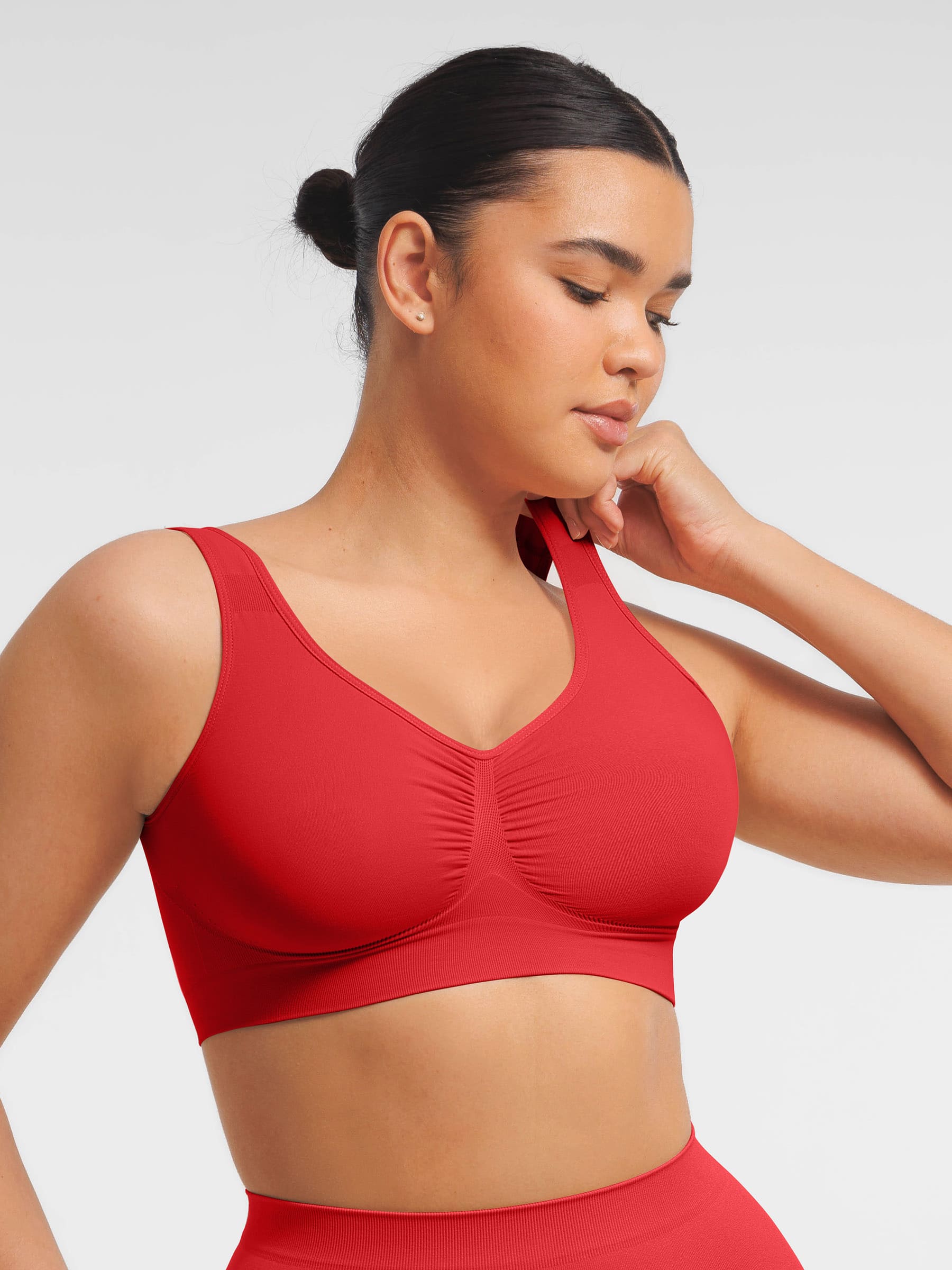 Feelingirl Seamless Wide Straps Everyday Bra