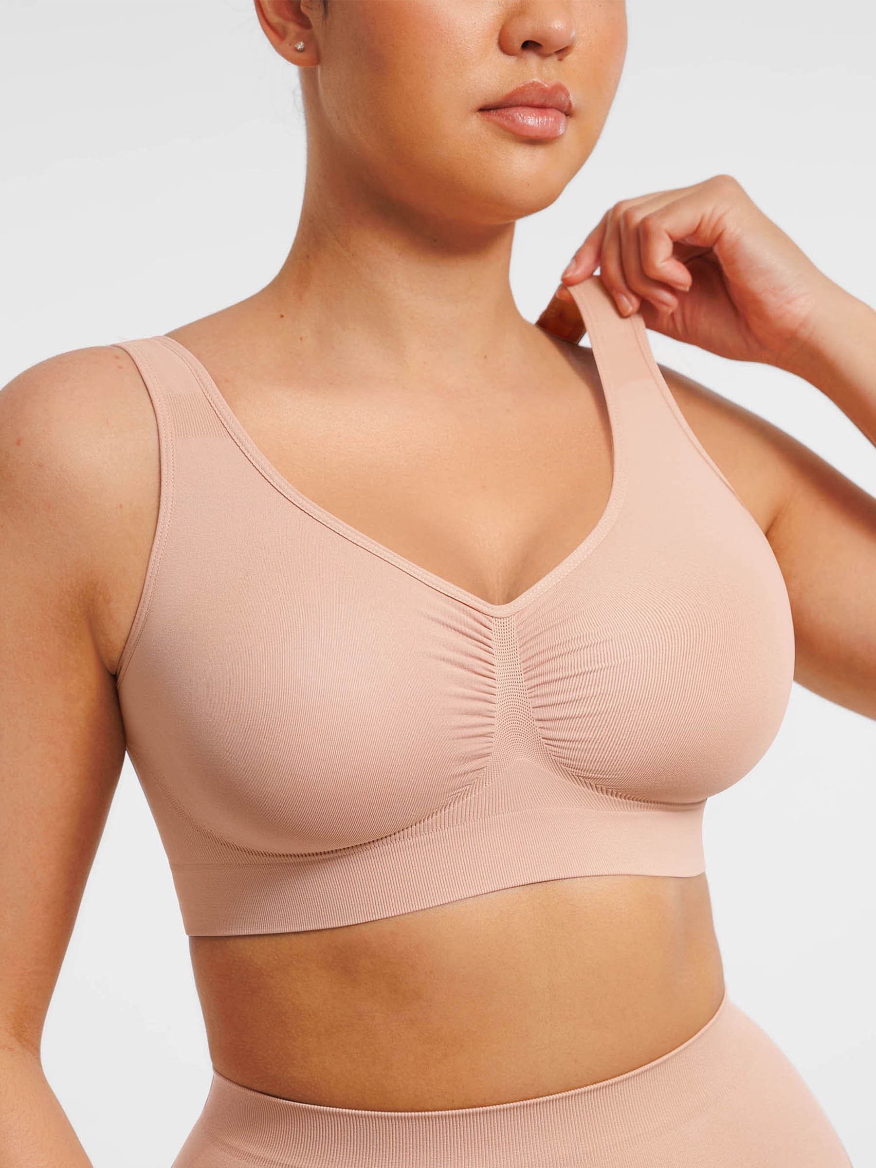 Feelingirl Seamless Wide Straps Everyday Bra