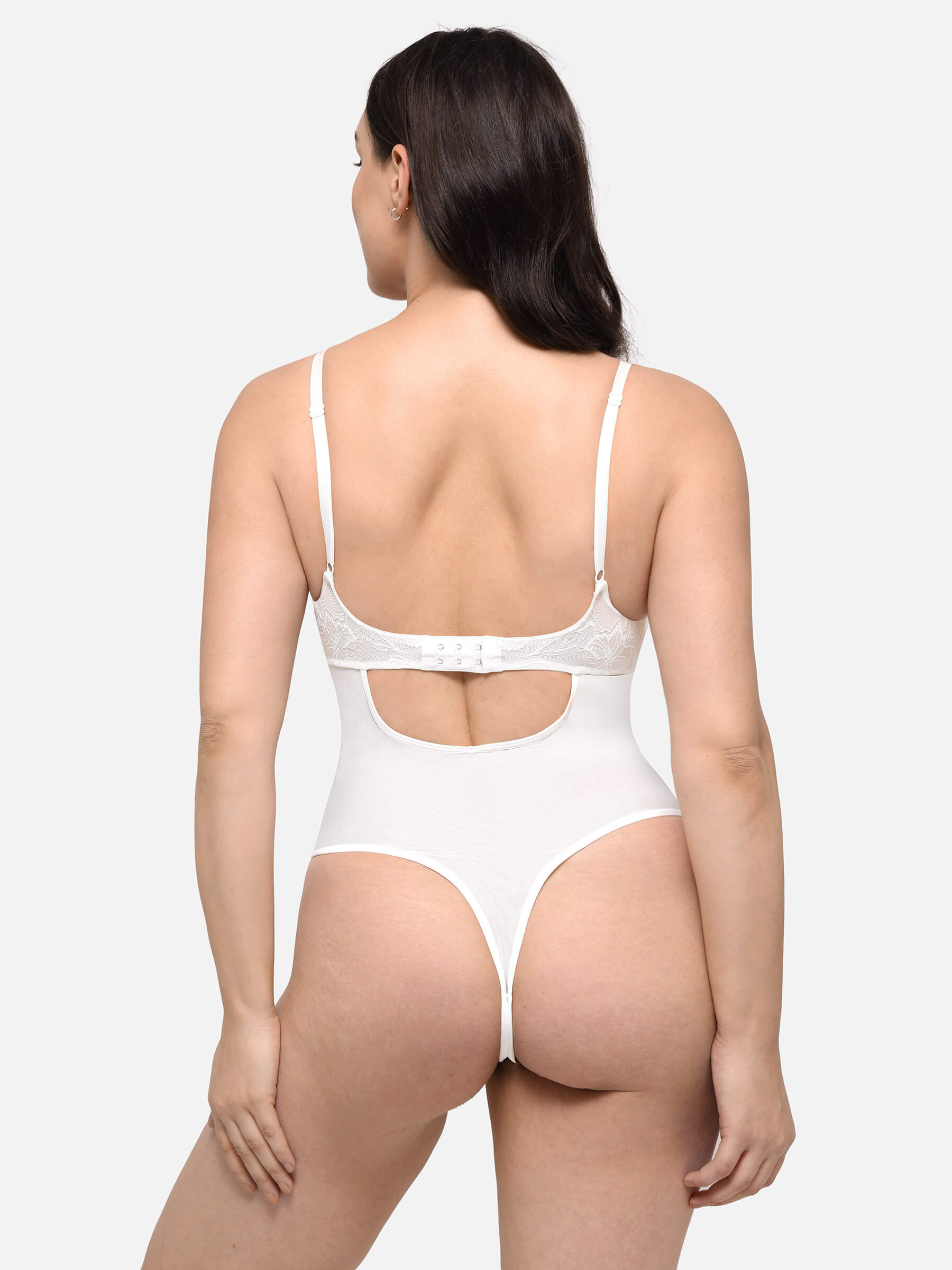 Feelingirl Lace Thong Shapewear Bodysuit