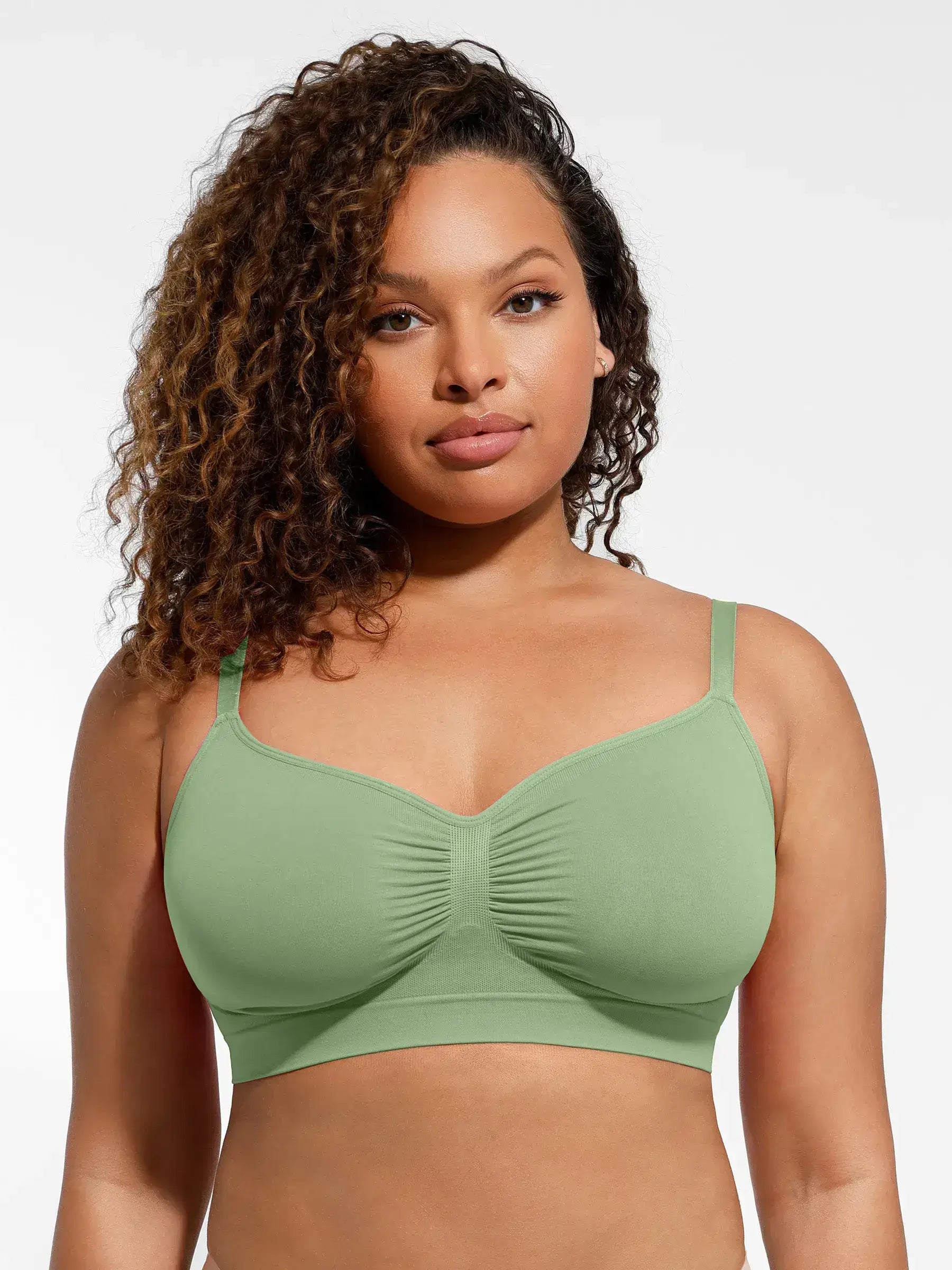 Feelingirl Seamless Everyday Bra with Built-In Soft Padding
