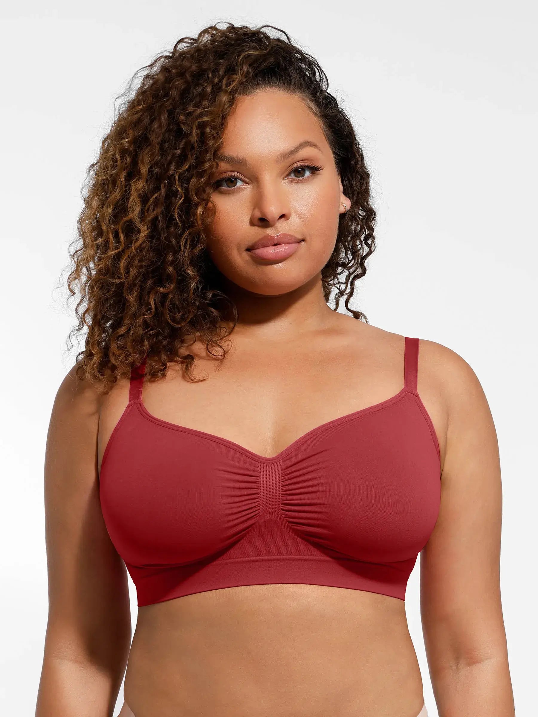 Feelingirl Seamless Everyday Bra with Built-In Soft Padding