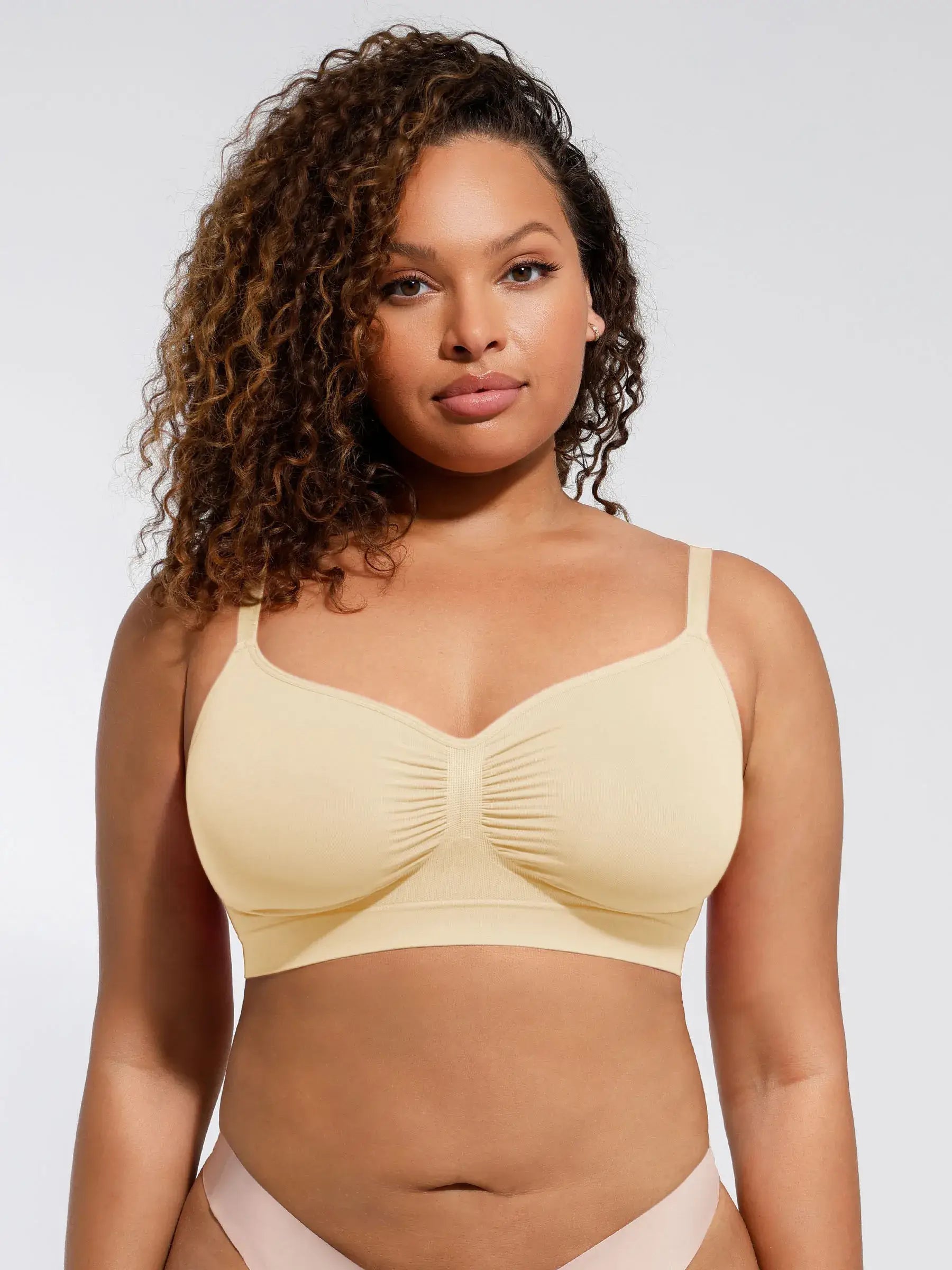 Feelingirl Seamless Everyday Bra with Built-In Soft Padding