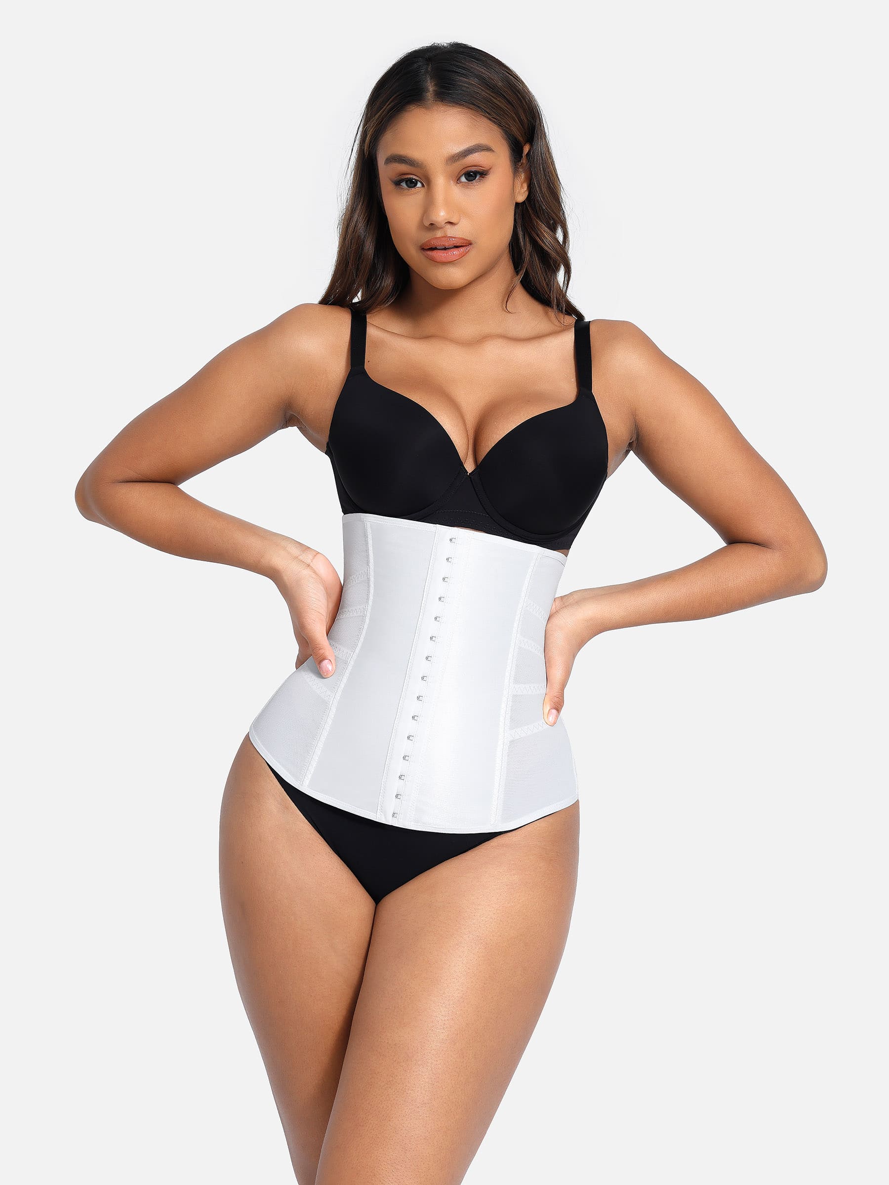 Feelingirl Waist Trainer Corset Body Shaper with Steel Bones [BOGO]