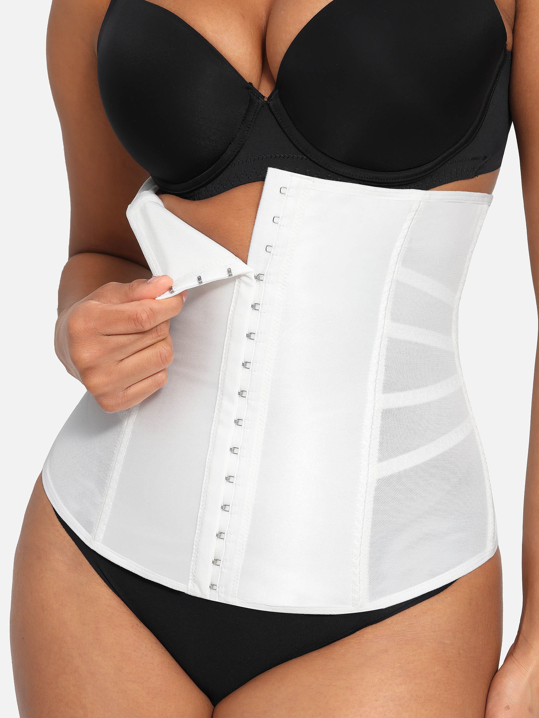 Divinegirl Waist Trainer Corset Body Shaper with Steel Bones [BOGO]